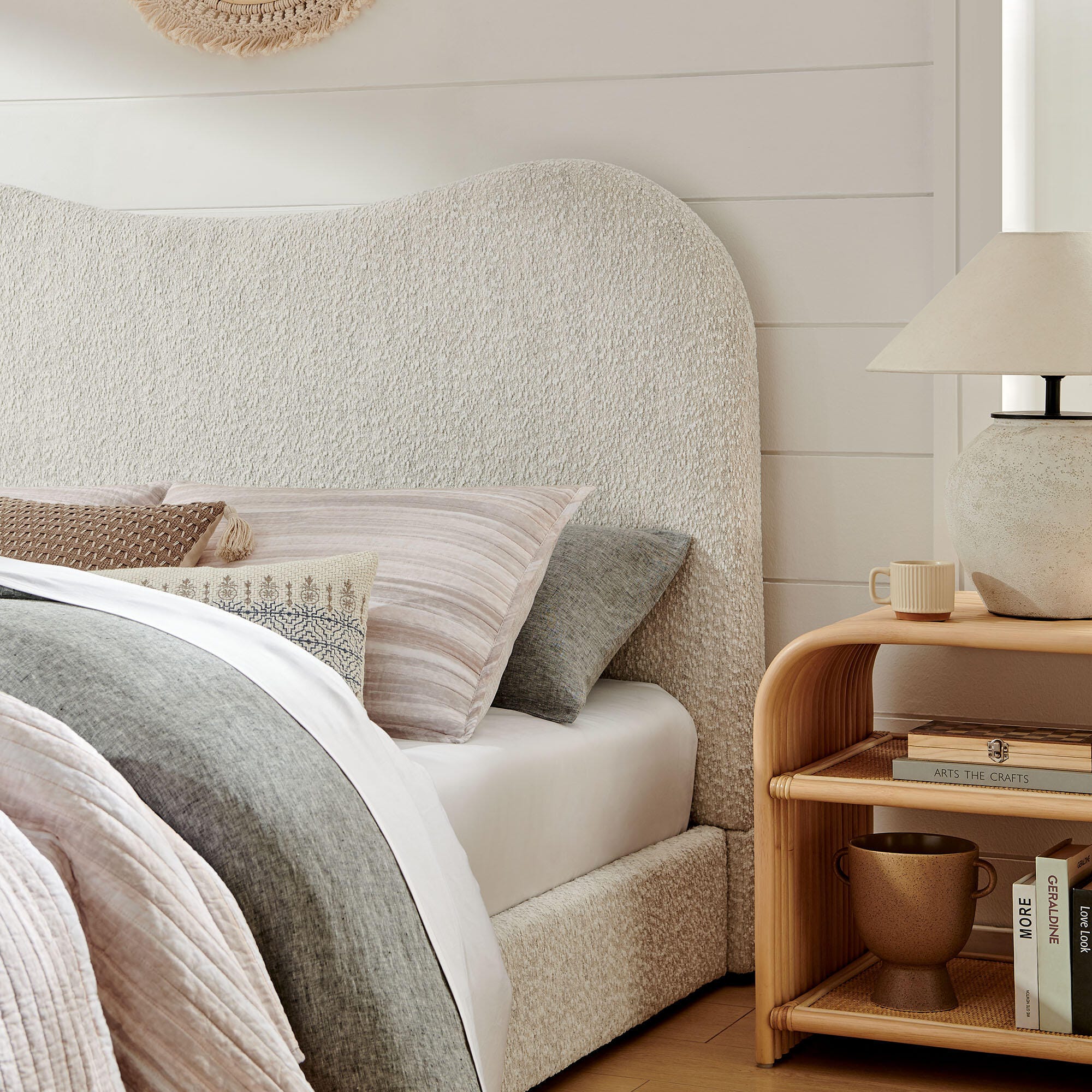 Modway Seluna Queen Platform Bed, Pearl White, large
