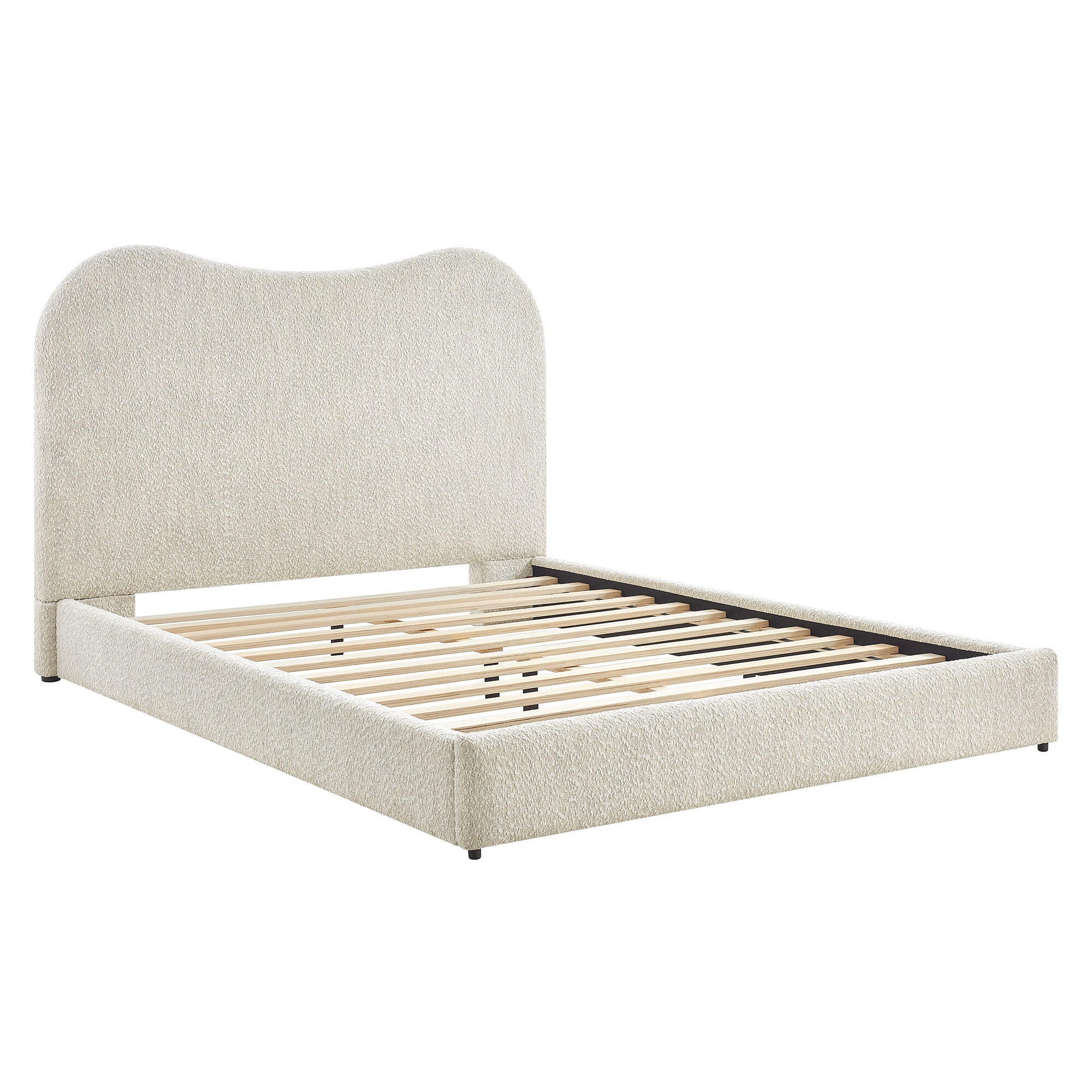 Modway Seluna Queen Platform Bed, Pearl White, large