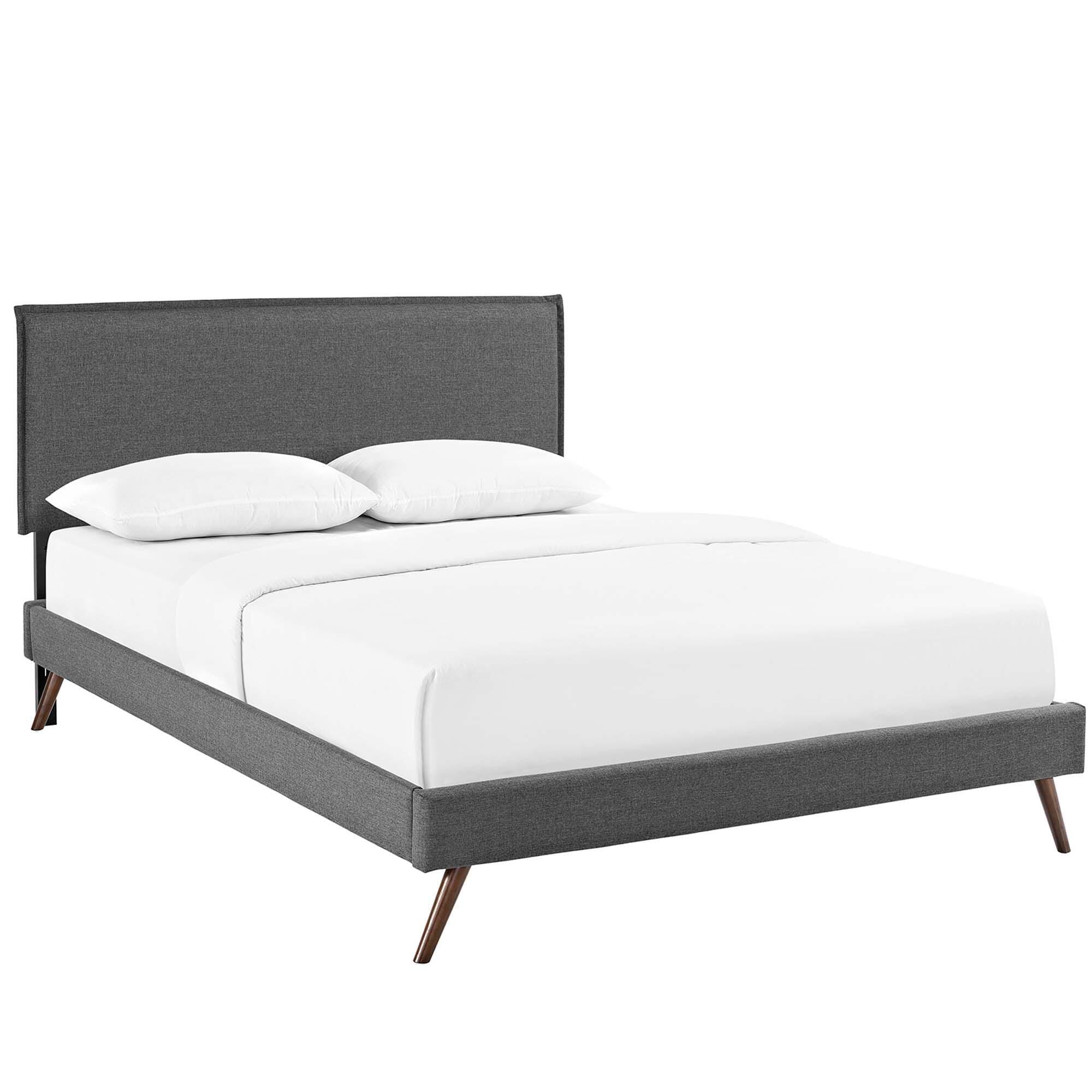 Modway Amaris Queen Platform Bed, Gray, large