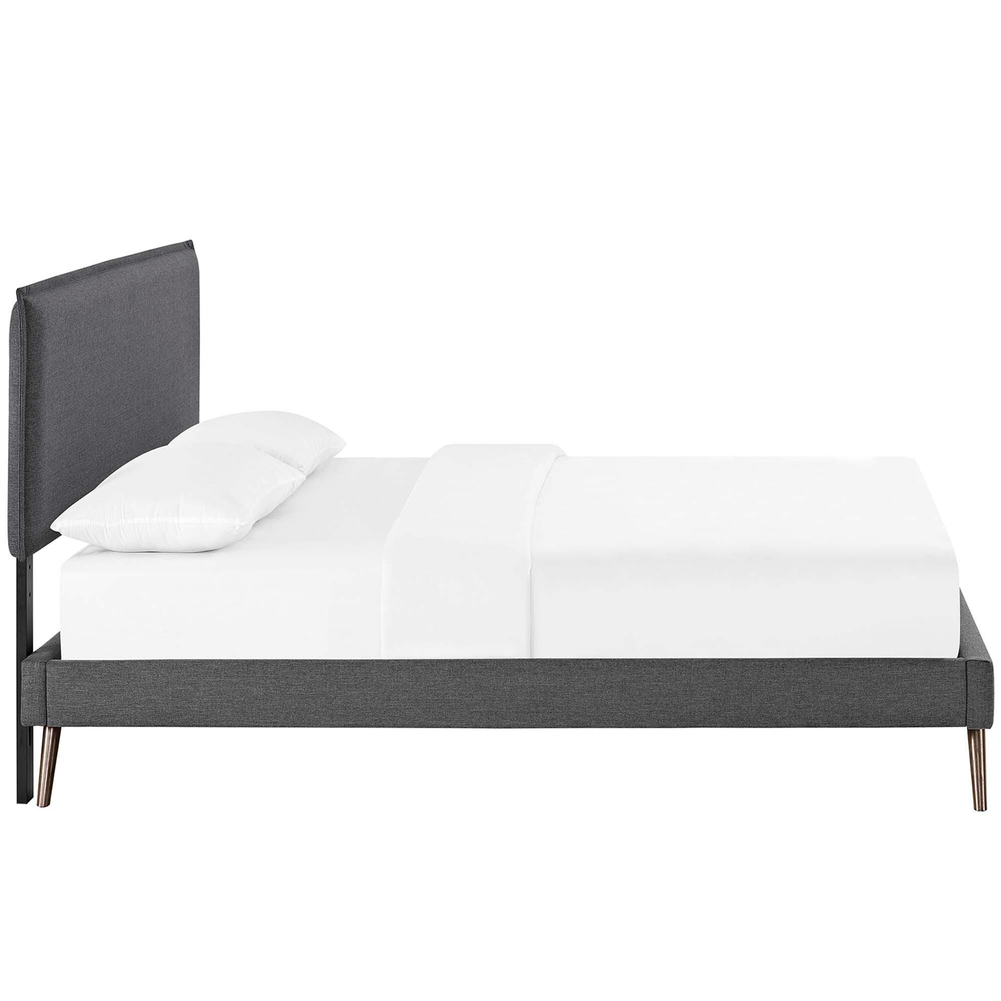 Modway Amaris Queen Platform Bed, Gray, large