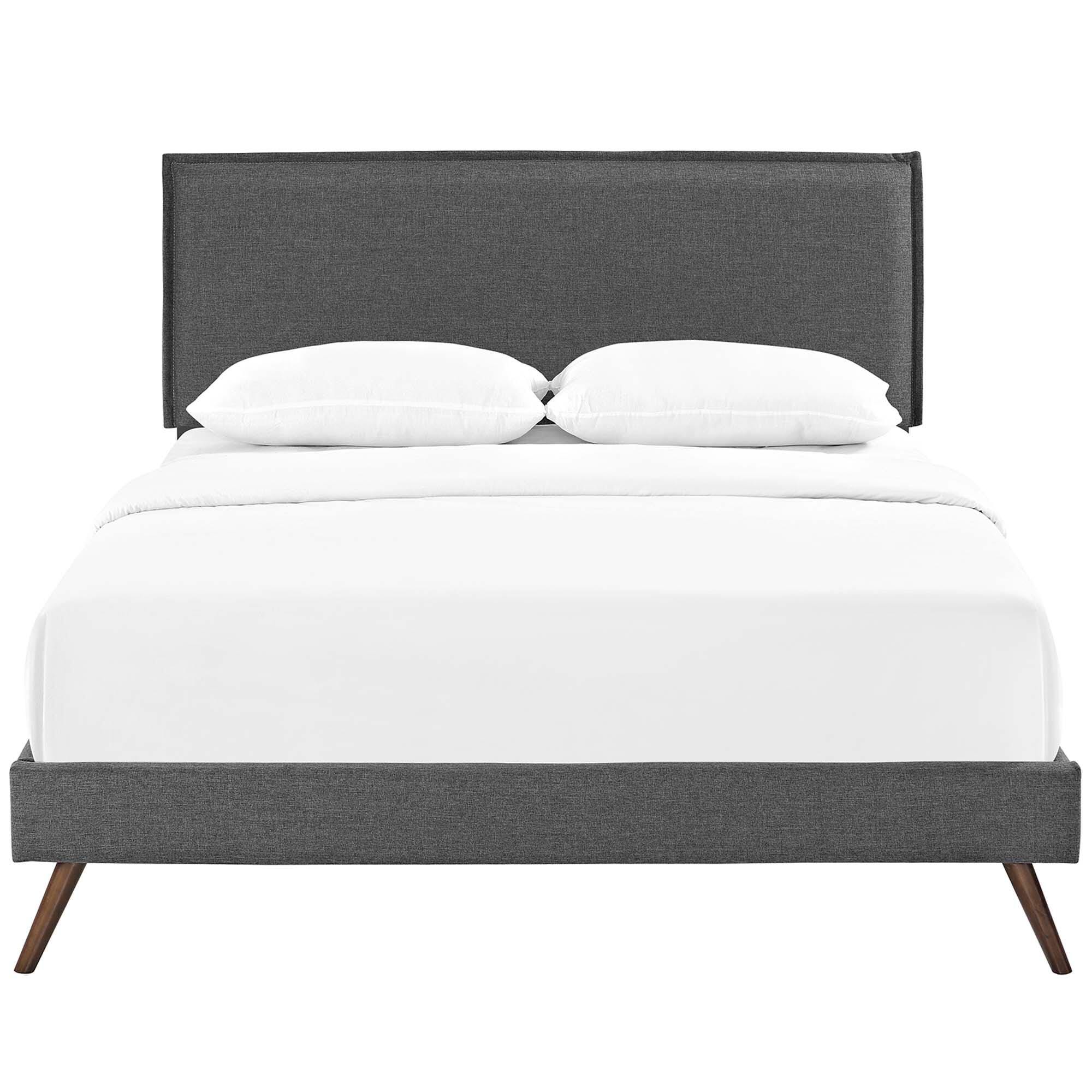 Modway Amaris Queen Platform Bed, Gray, large