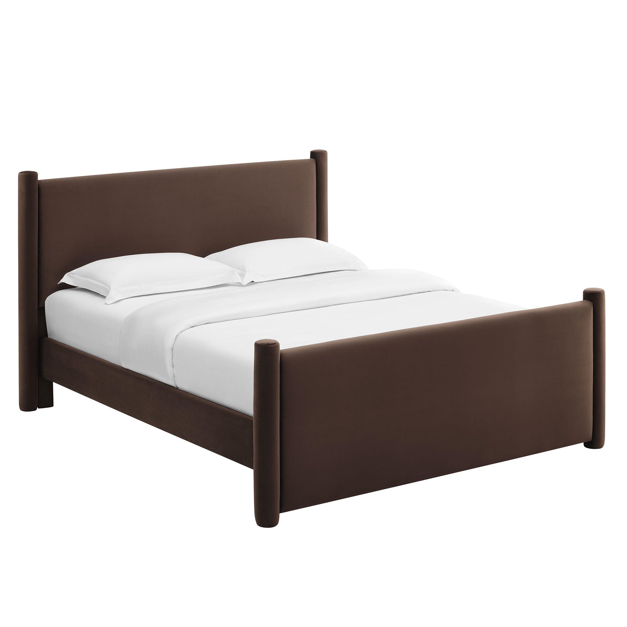 Modway Rael Queen Platform Bed, Chocolate Brown, large