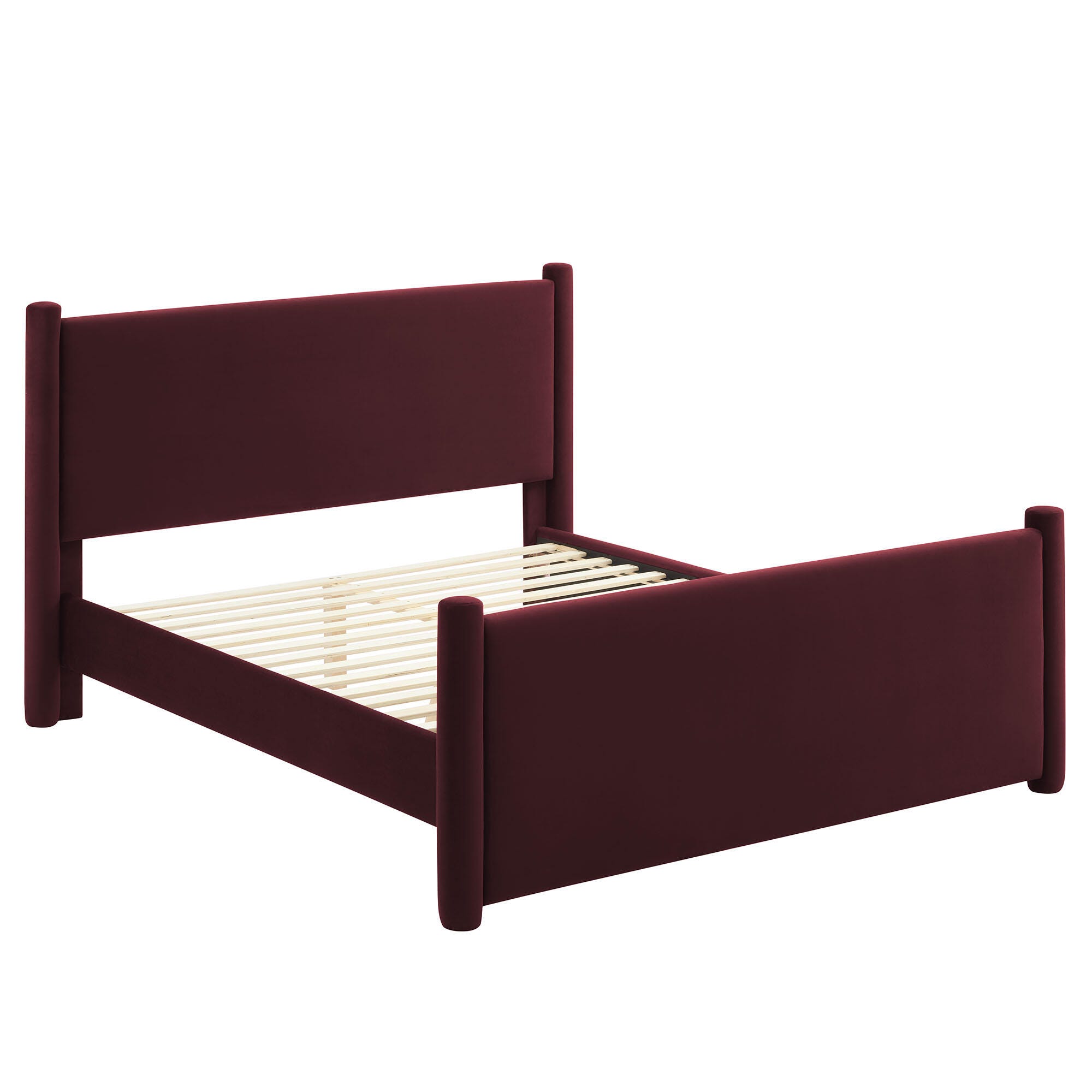 Modway Rael Queen Platform Bed, Purple, large