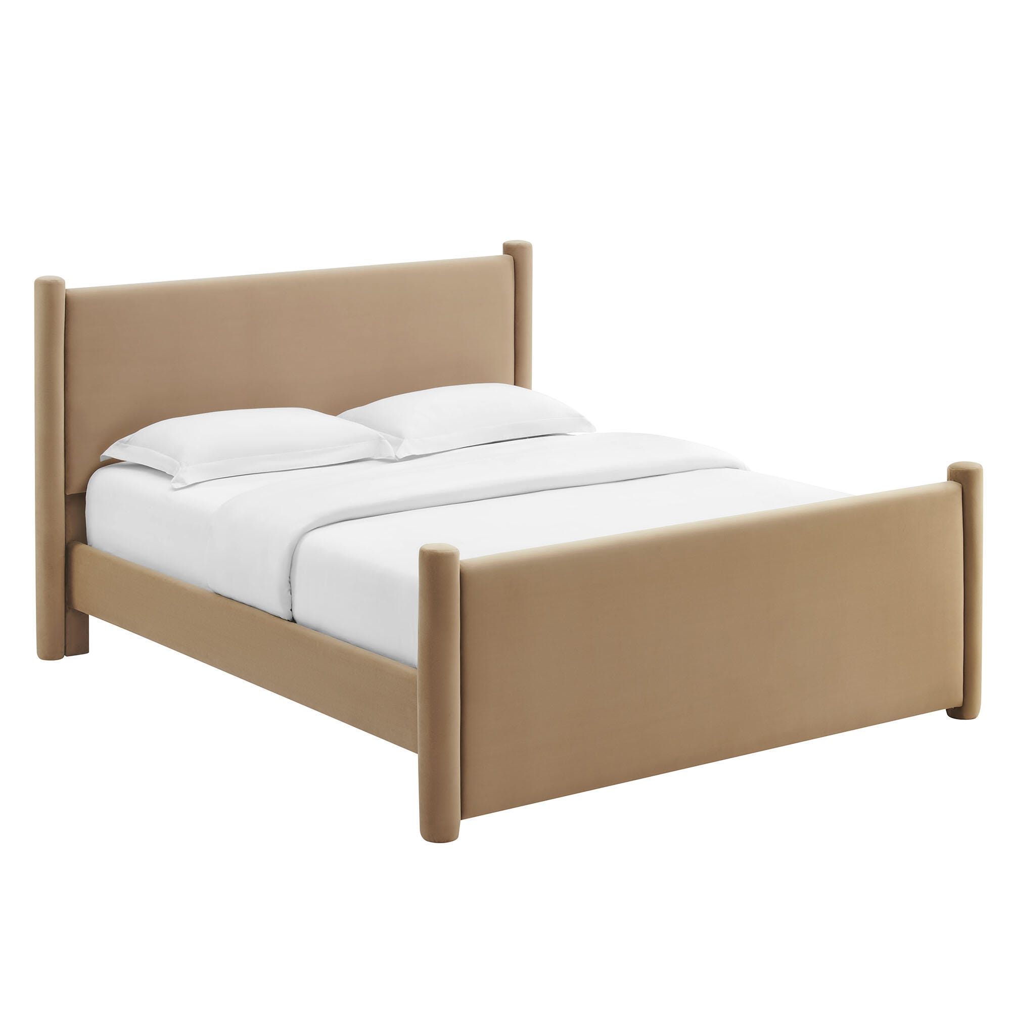 Modway Rael Queen Platform Bed, Taupe, large