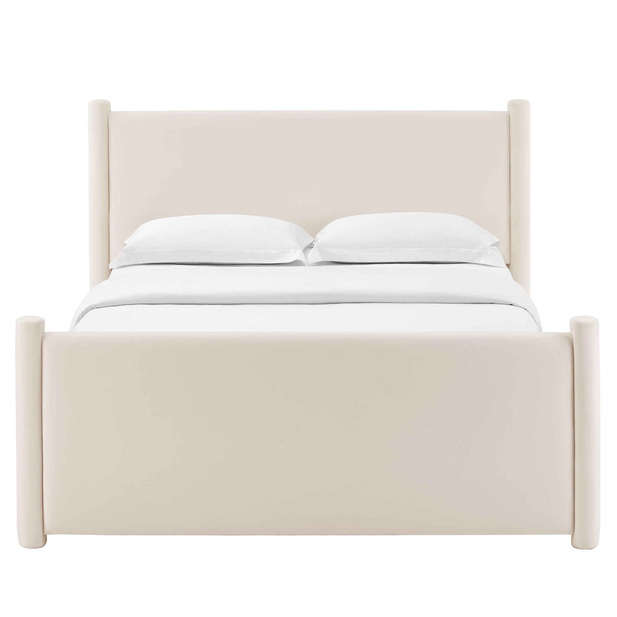 Modway Rael Queen Platform Bed, Ivory, large