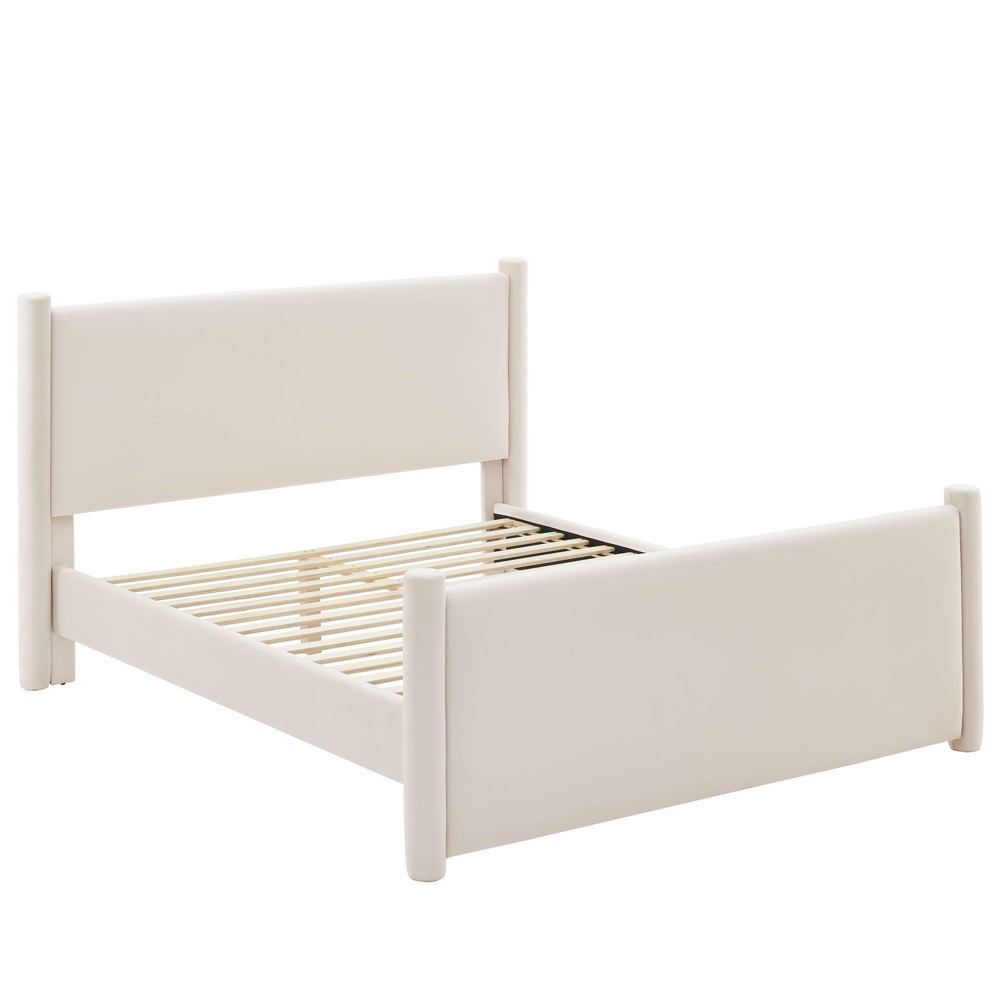 Modway Rael Queen Platform Bed, Ivory, large