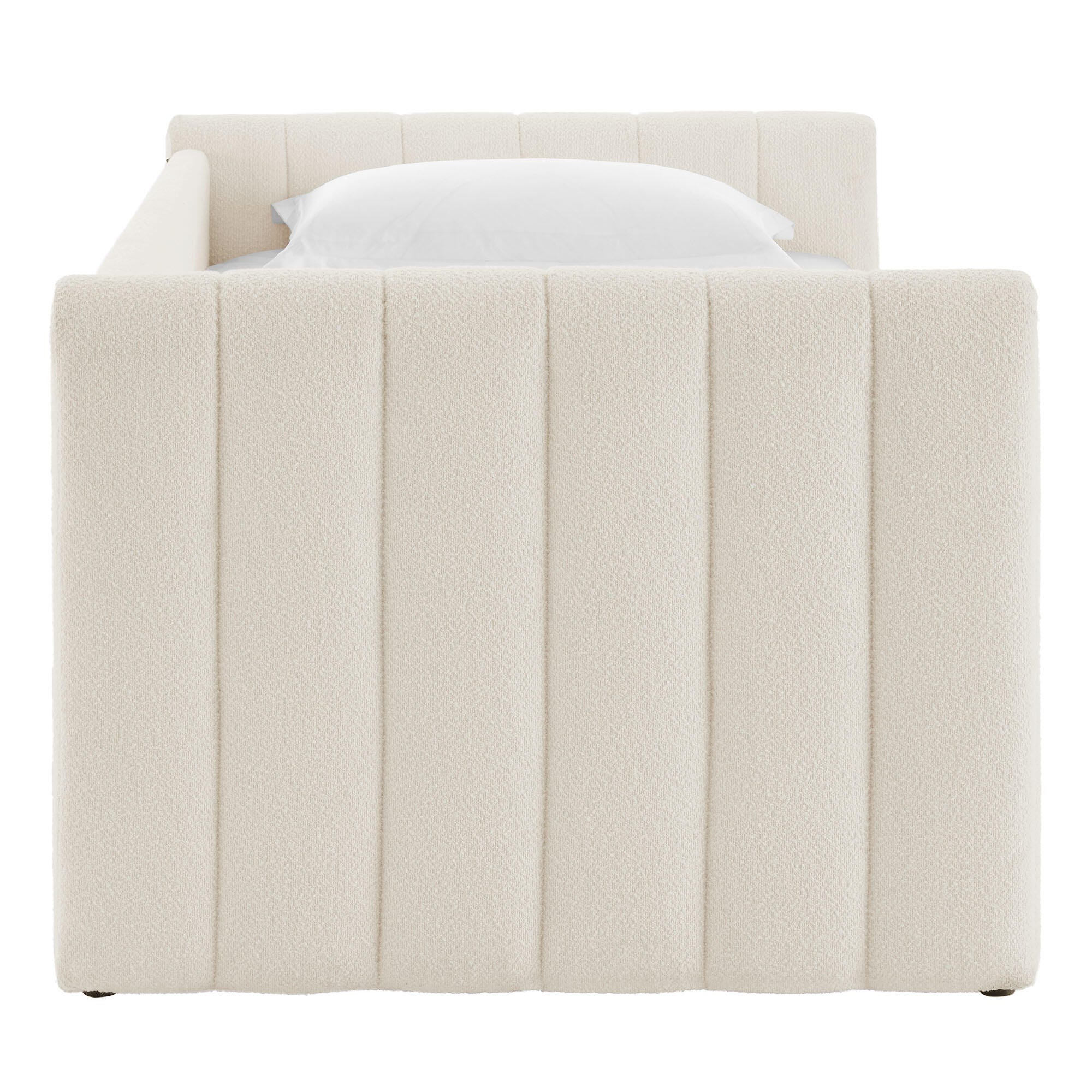 Modway Veyla Upholsered Twin Daybed With Trundle, Off White, large