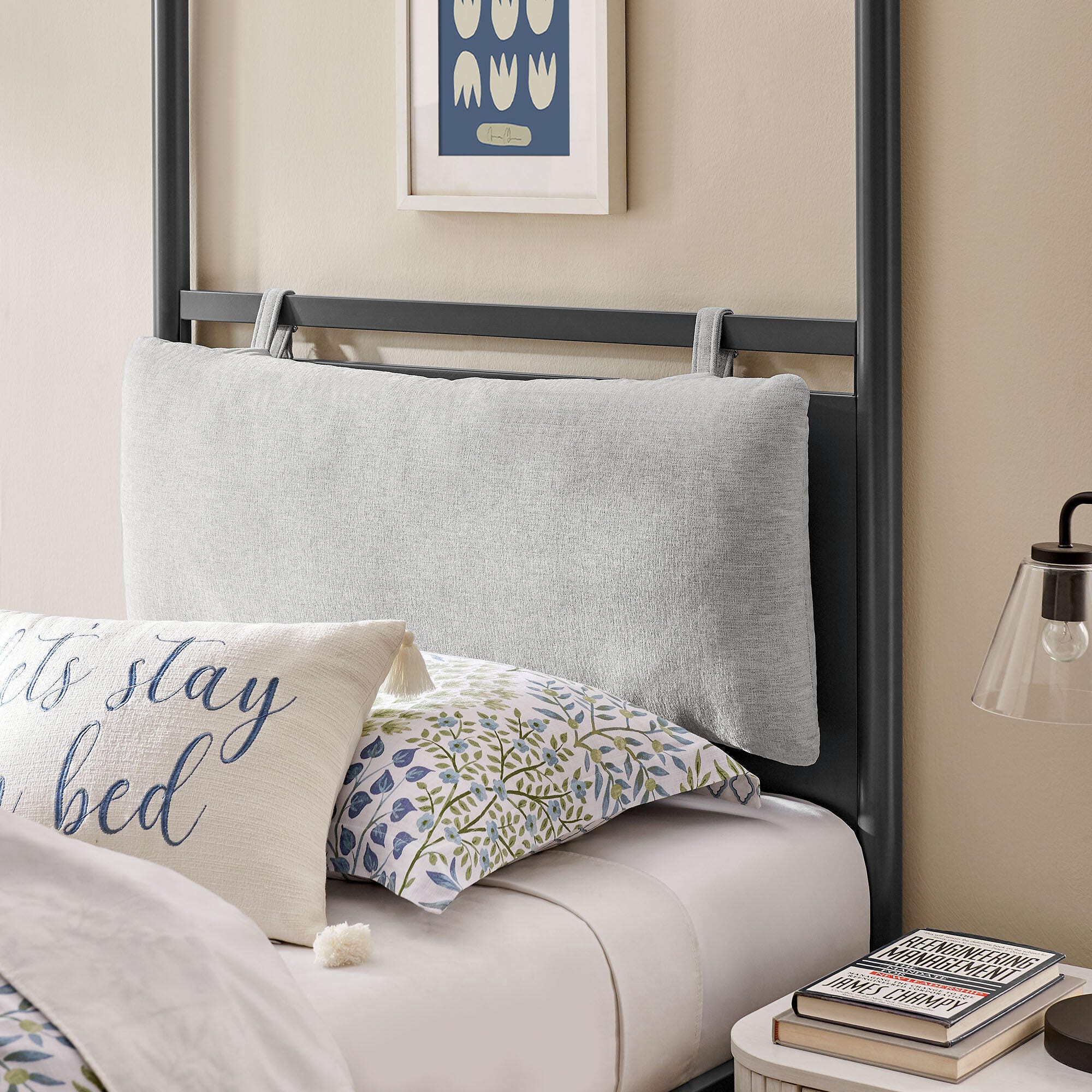 Modway Marlowe Twin Platform Bed, Gray, large