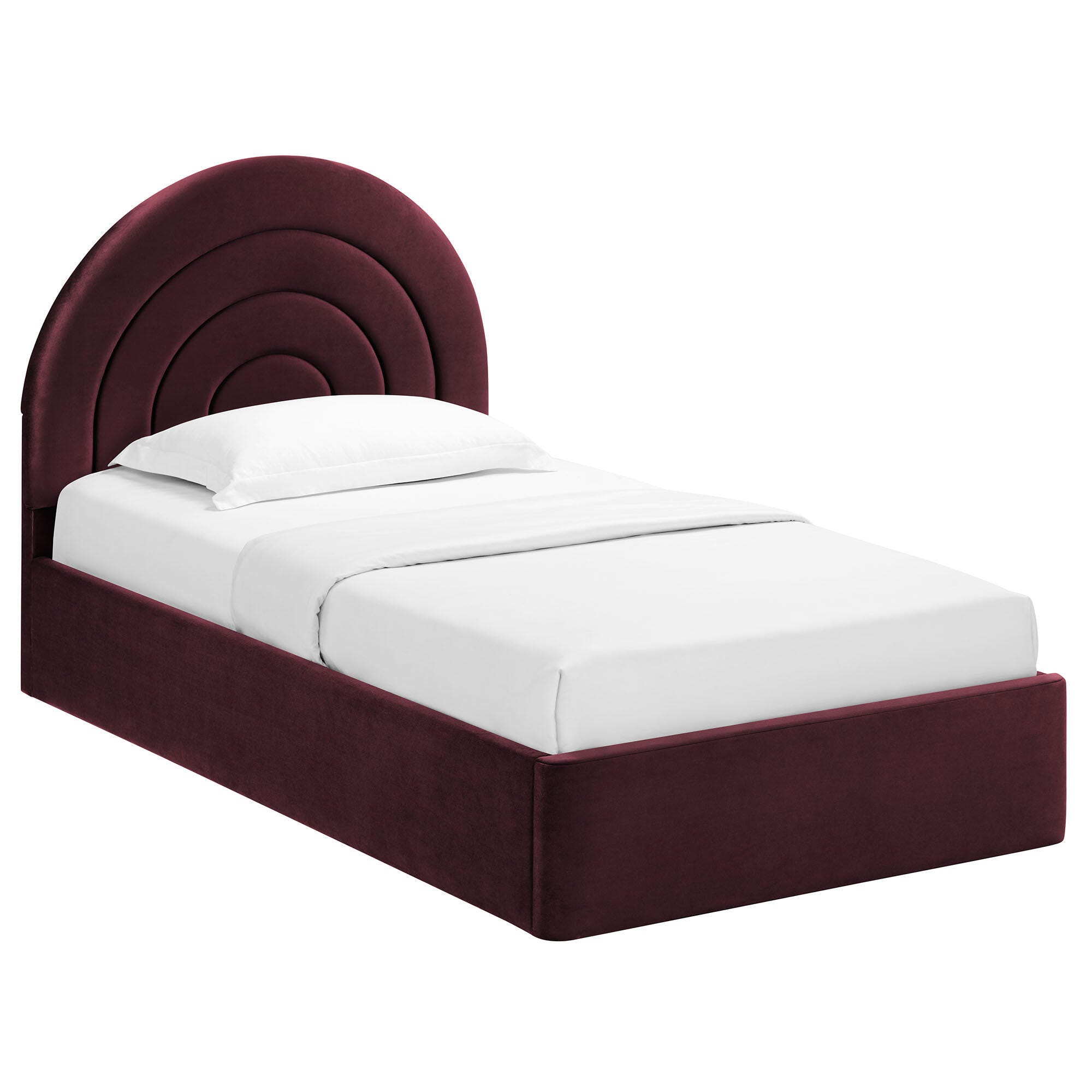 Modway Solana Twin Platform Bed, Purple, large