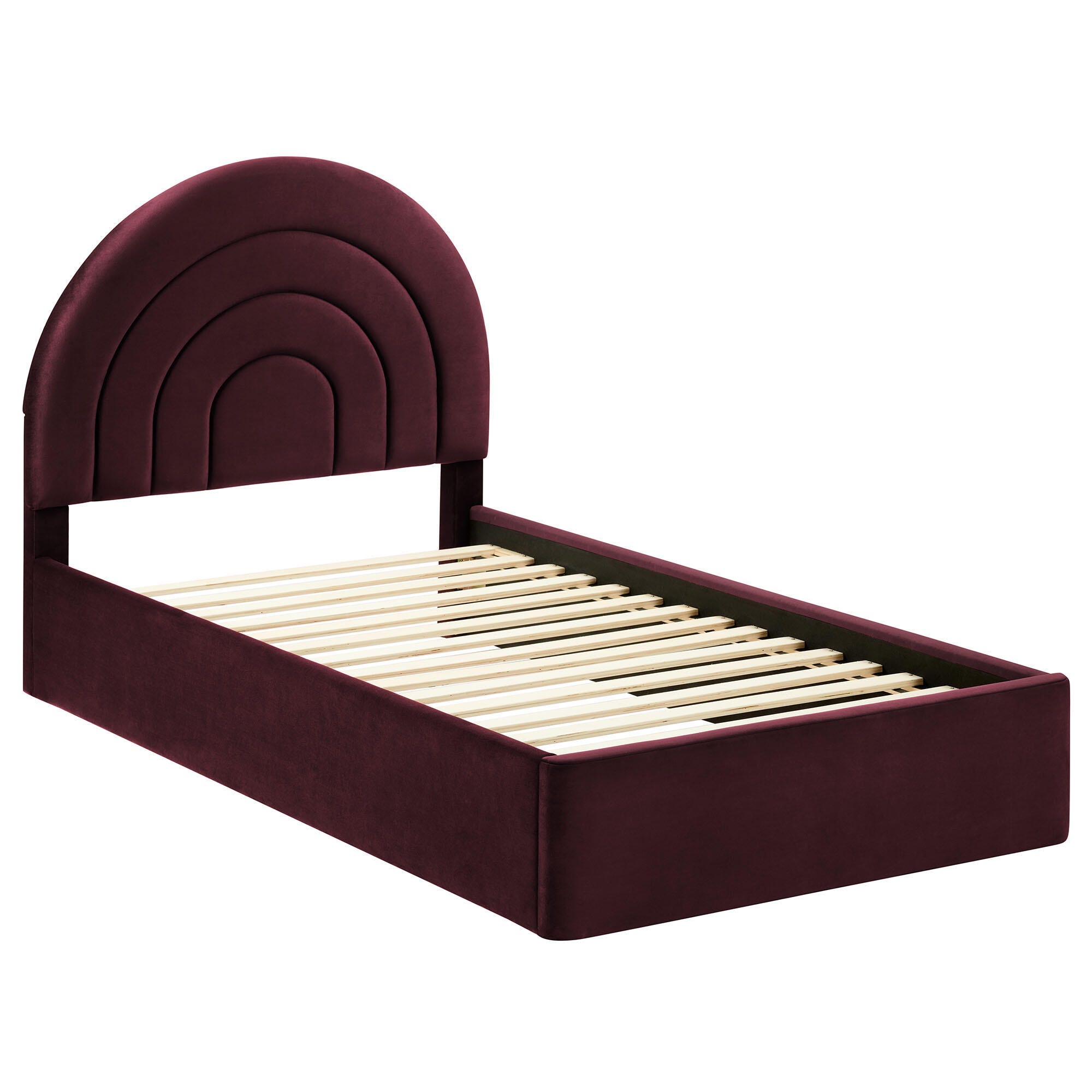 Modway Solana Twin Platform Bed, Purple, large