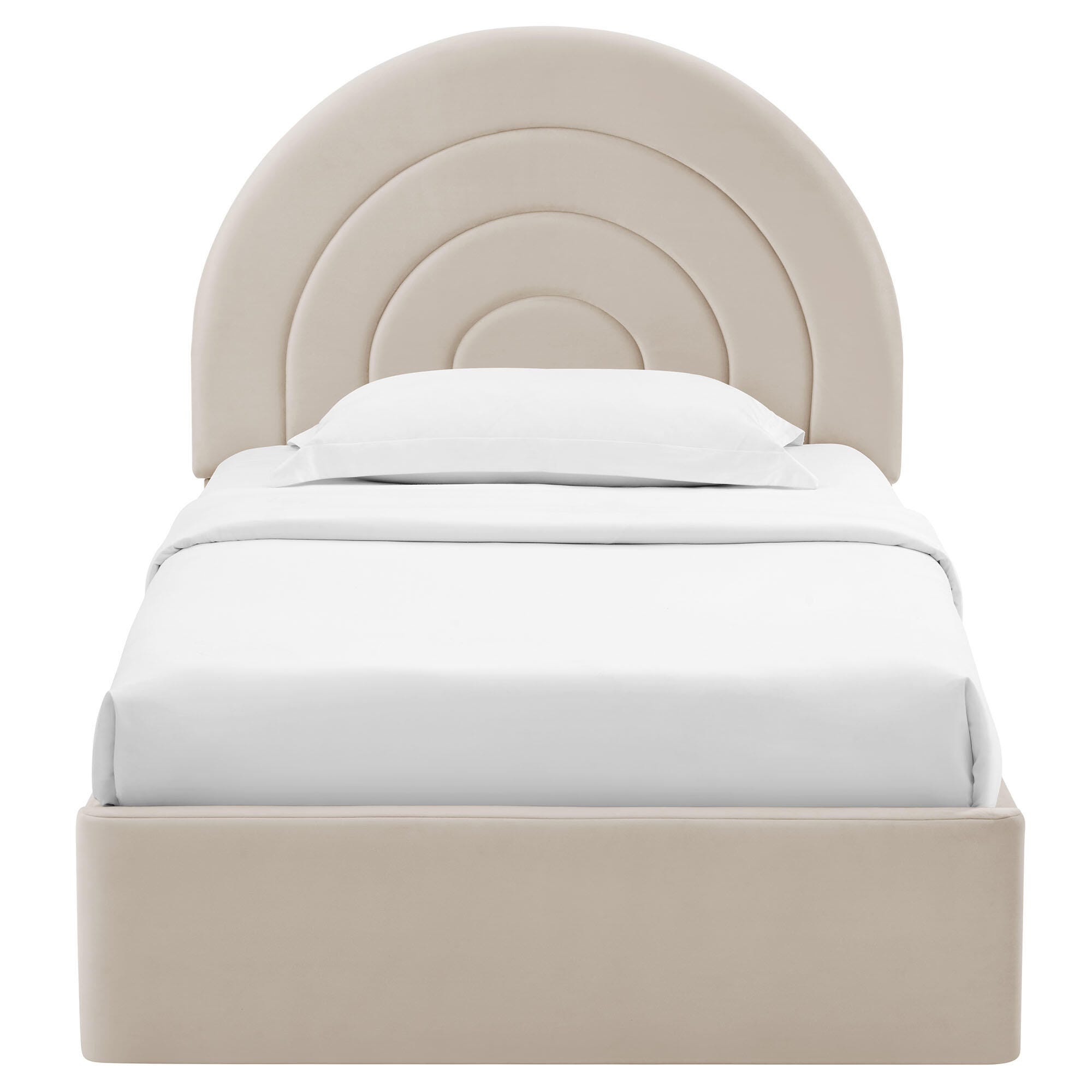 Modway Solana Twin Platform Bed, Beige, large