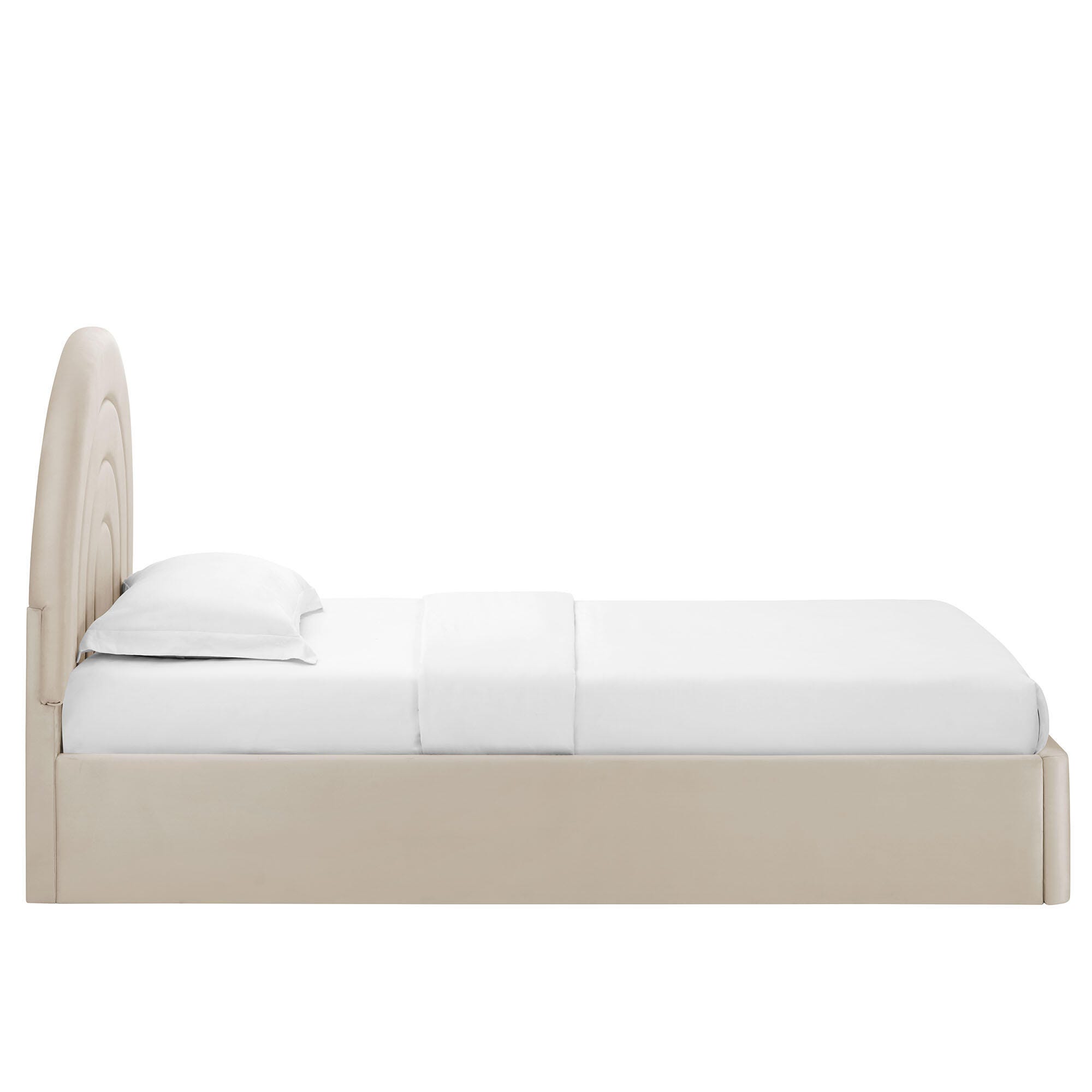 Modway Solana Twin Platform Bed, Beige, large
