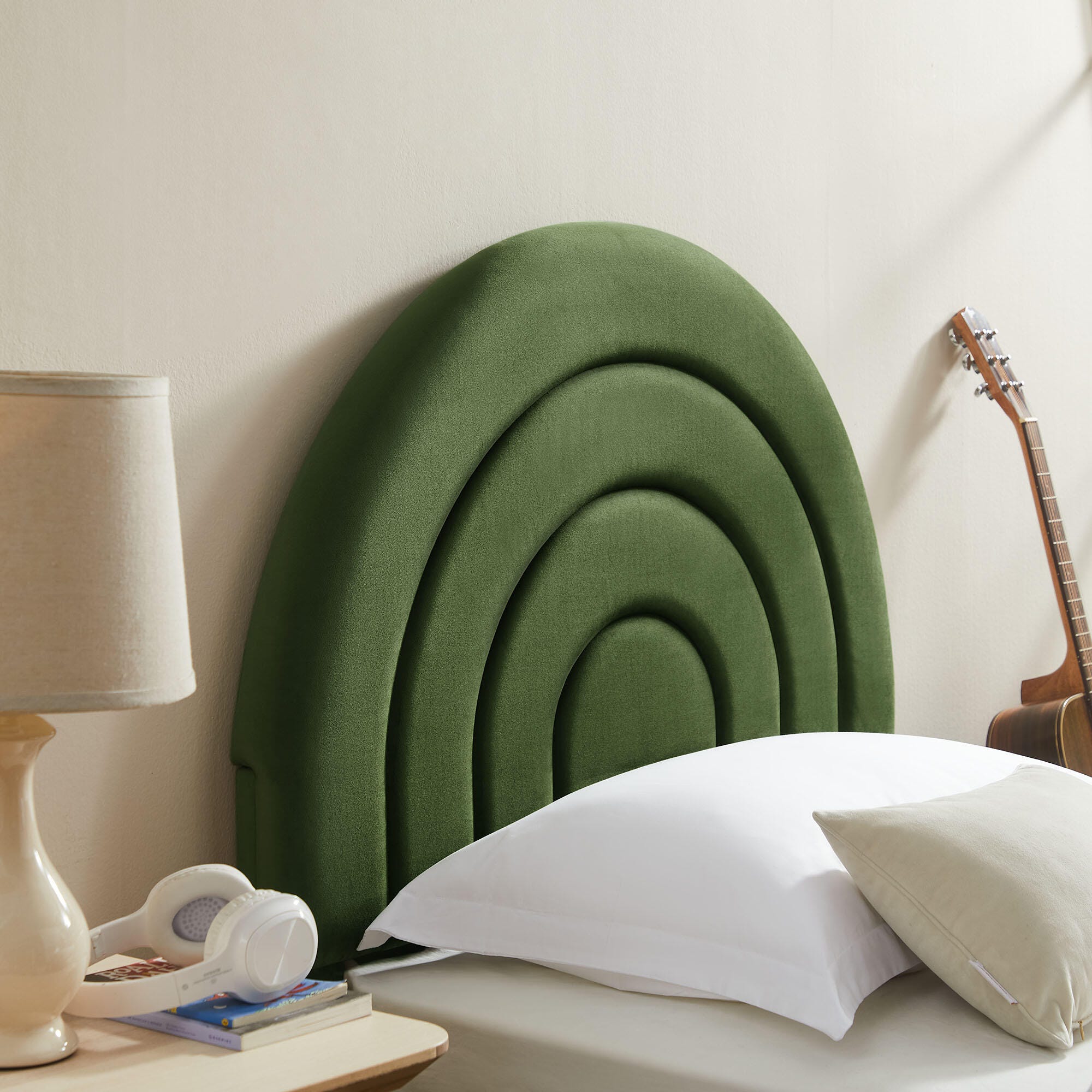 Modway Solana Twin Platform Bed, Moss Green, large