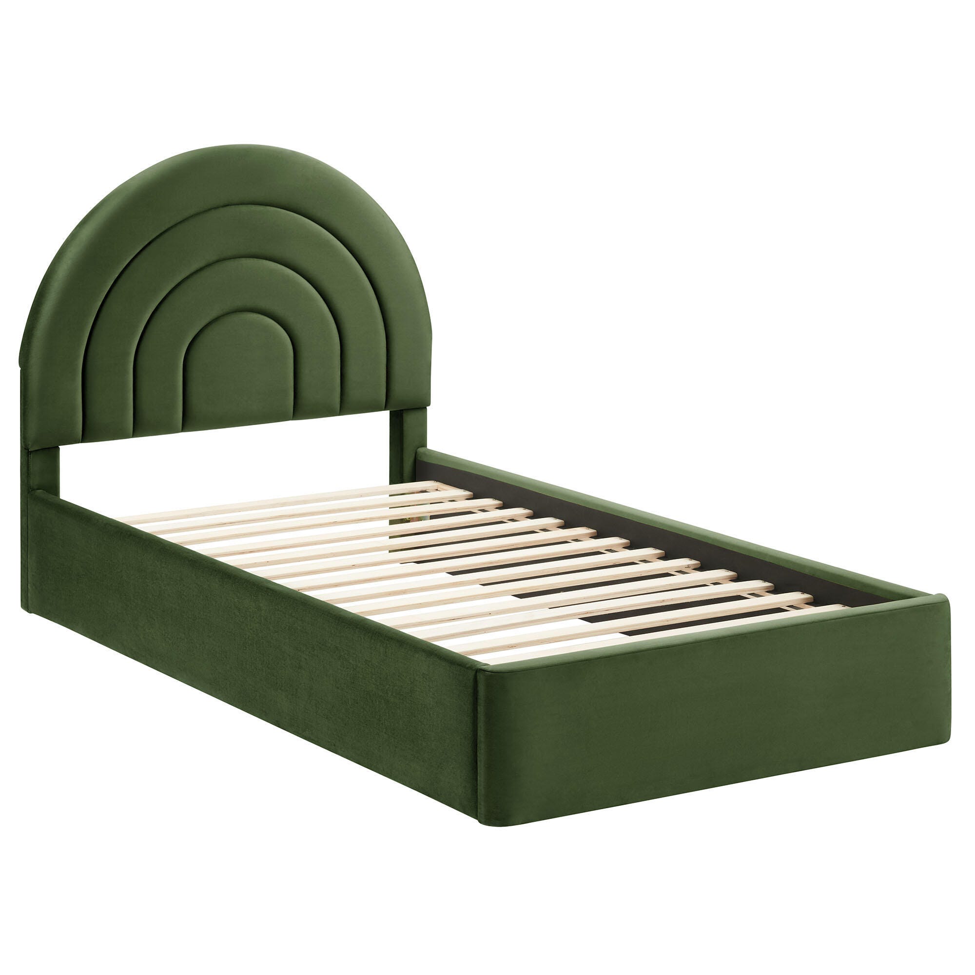 Modway Solana Twin Platform Bed, Moss Green, large