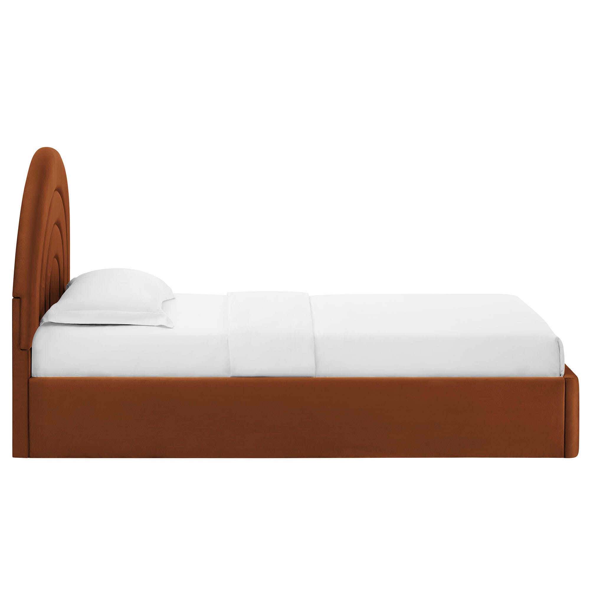 Modway Solana Twin Platform Bed, Rust, large