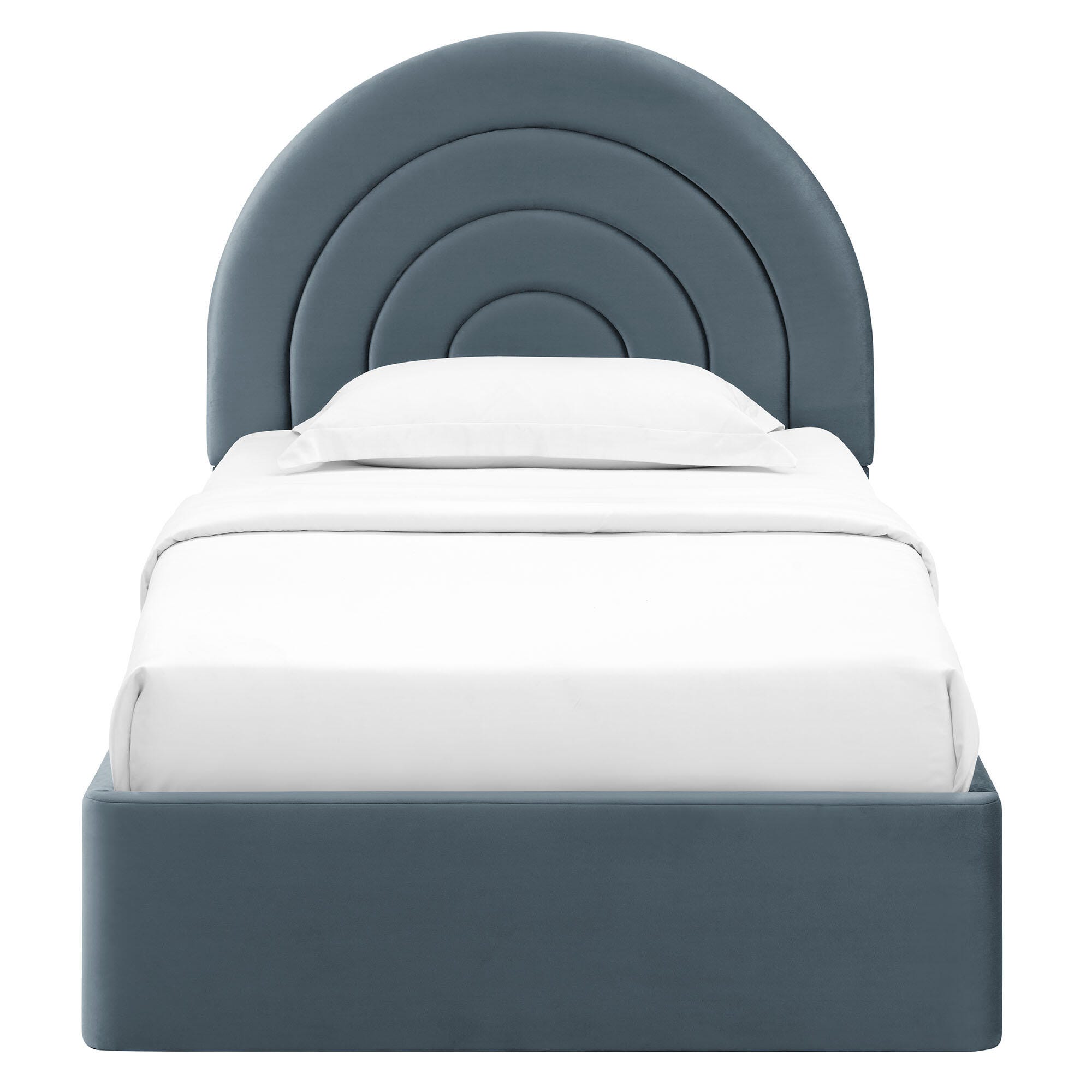 Modway Solana Twin Platform Bed, Cadet Blue, large