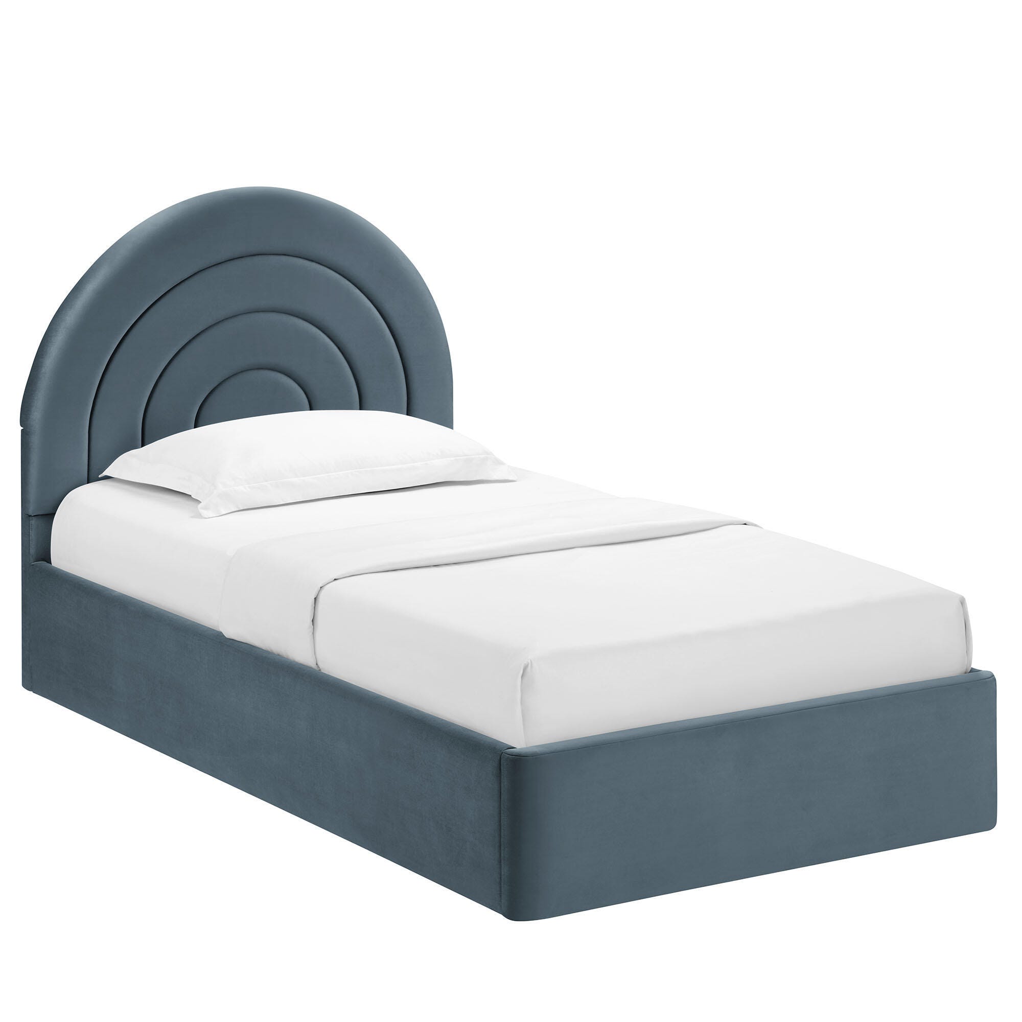 Modway Solana Twin Platform Bed, Cadet Blue, large