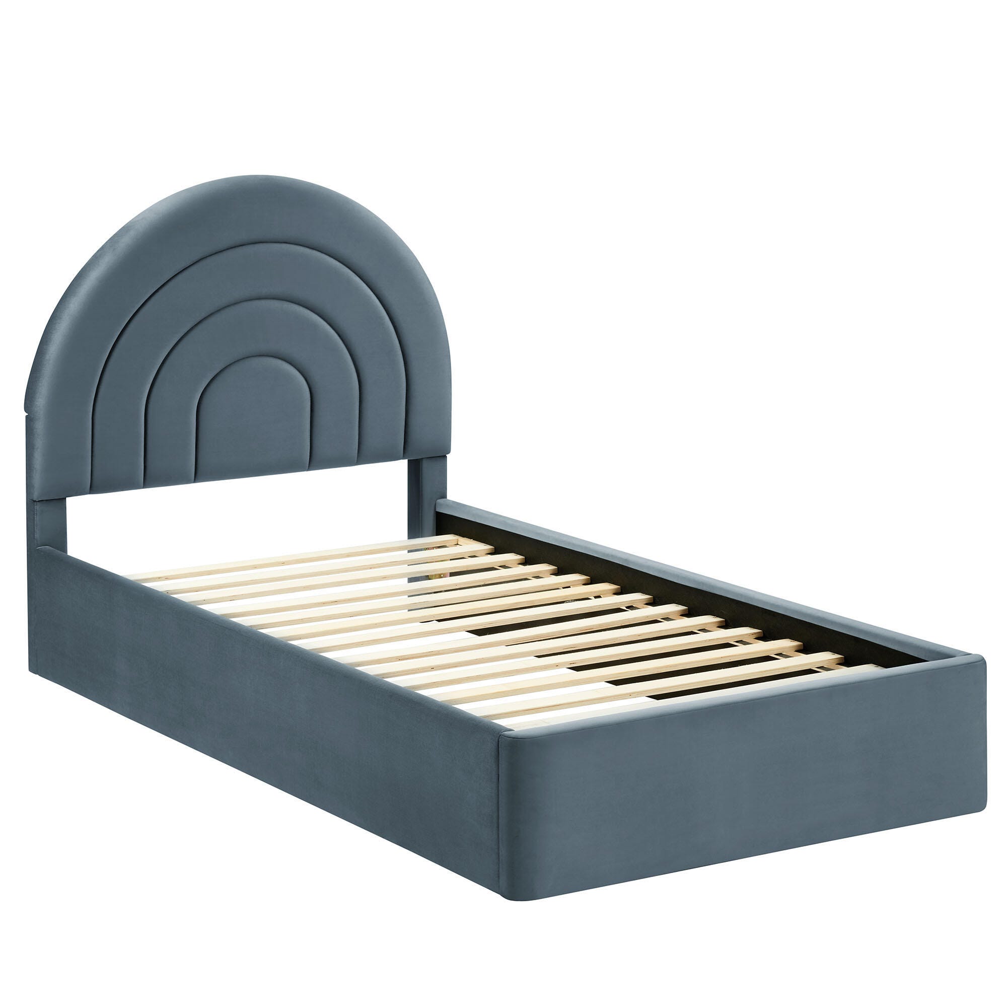 Modway Solana Twin Platform Bed, Cadet Blue, large