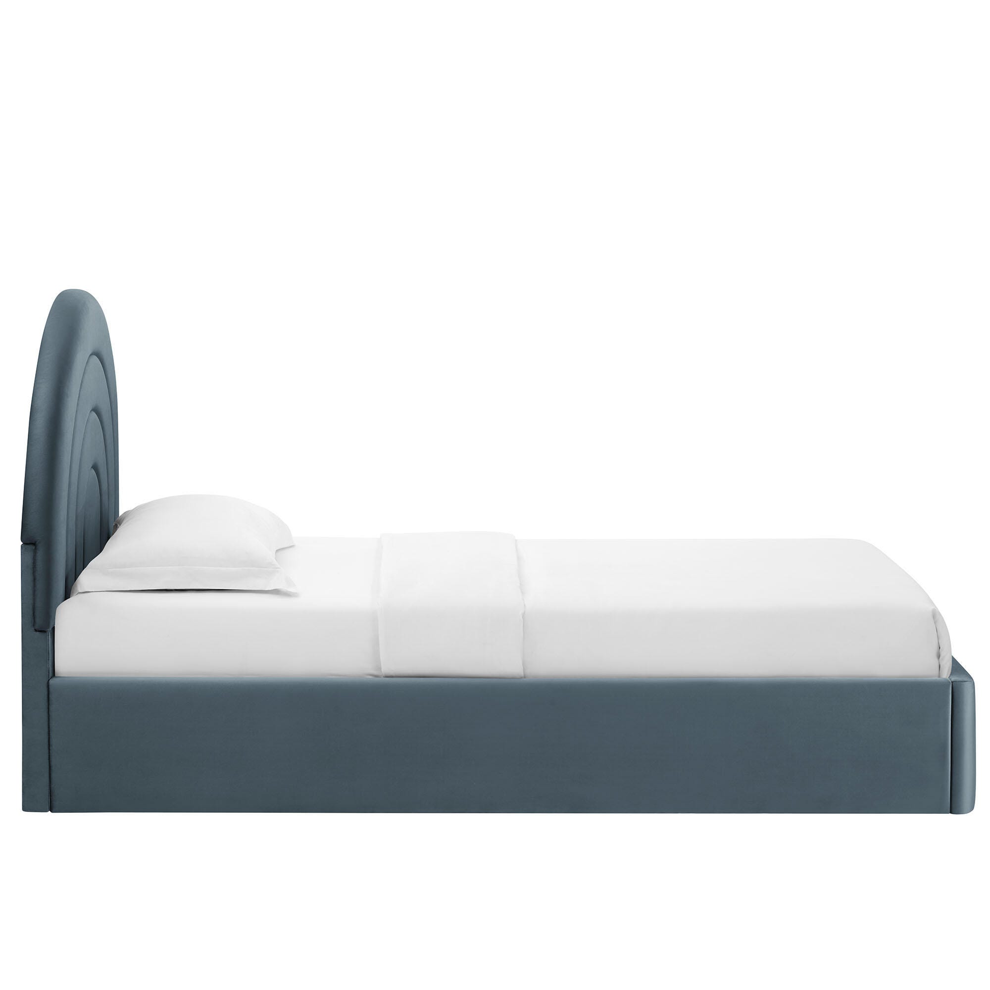 Modway Solana Twin Platform Bed, Cadet Blue, large