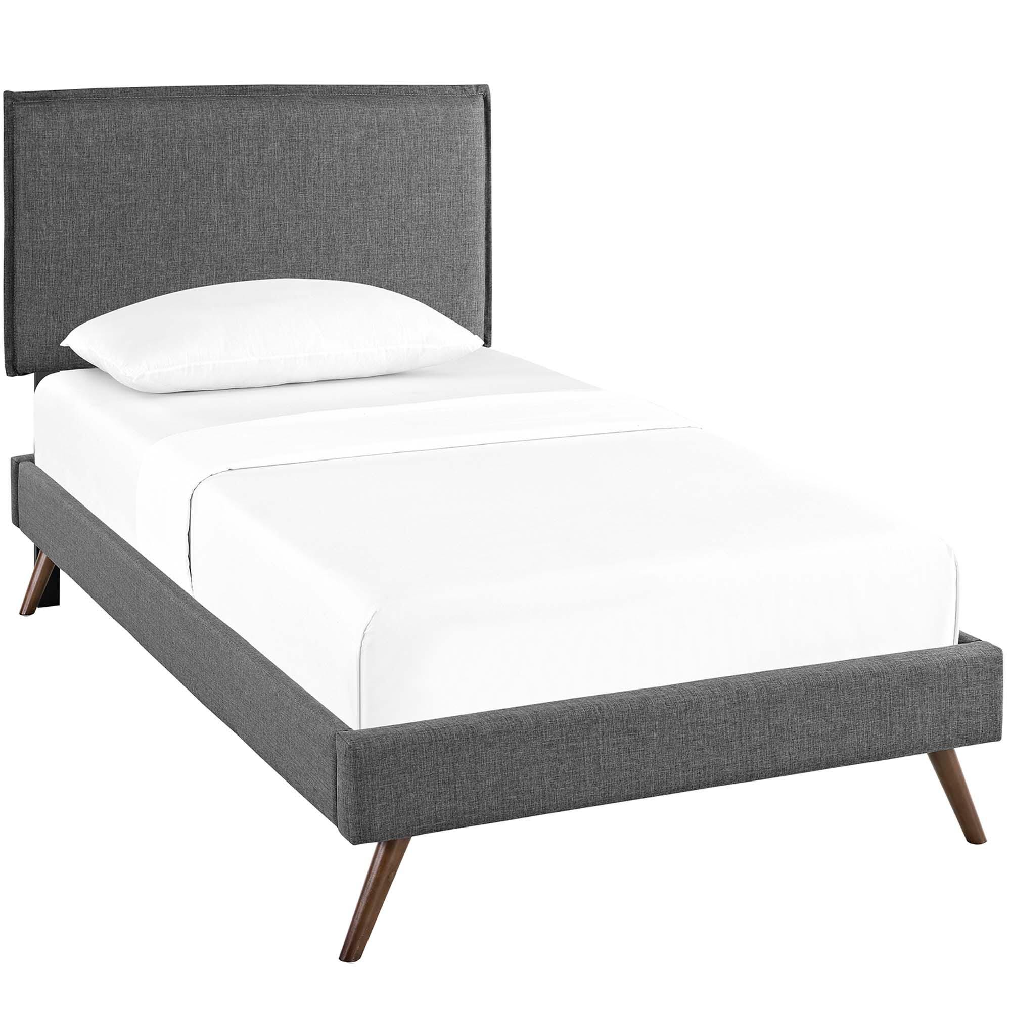 Modway Amaris Twin Platform Bed, Gray, large
