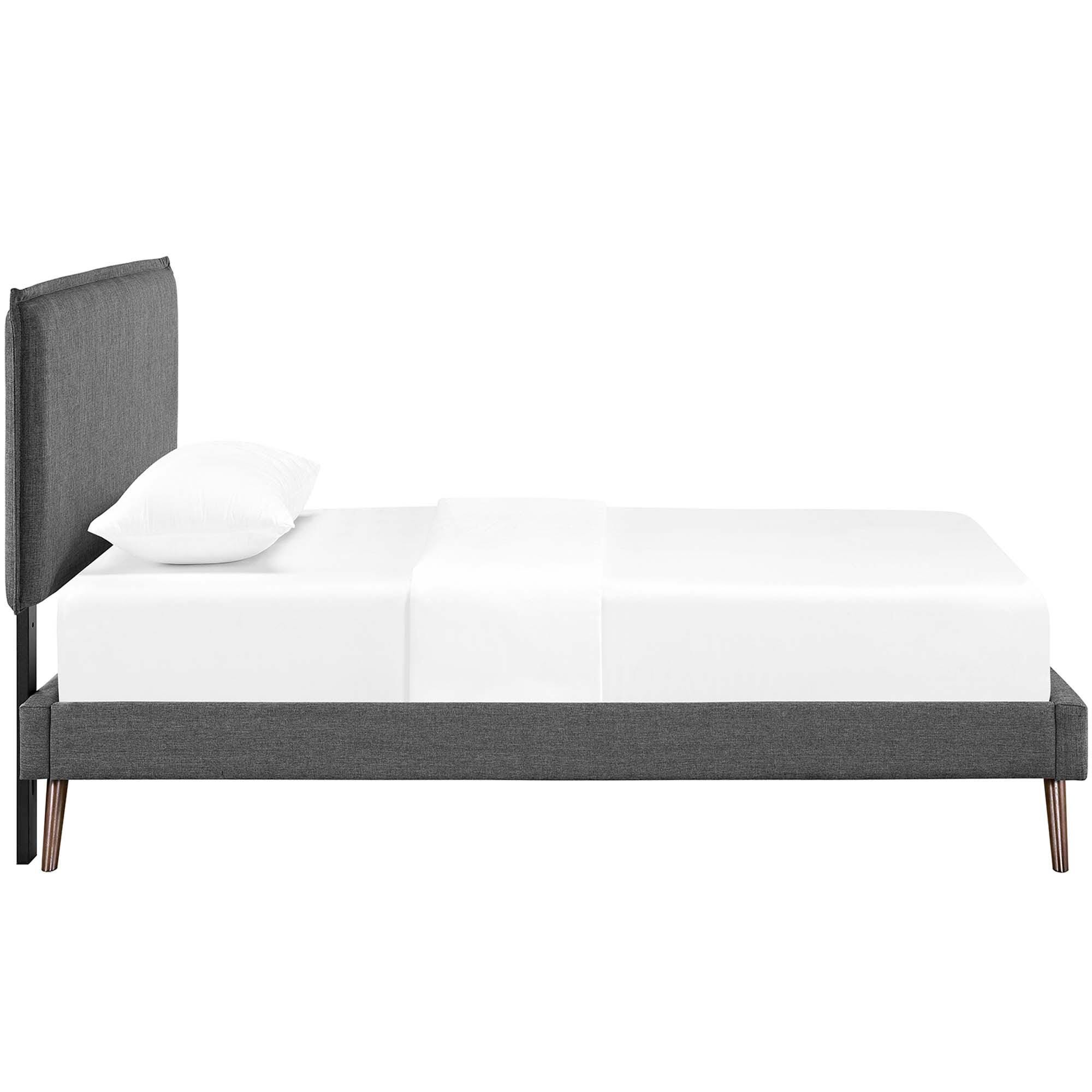 Modway Amaris Twin Platform Bed, Gray, large