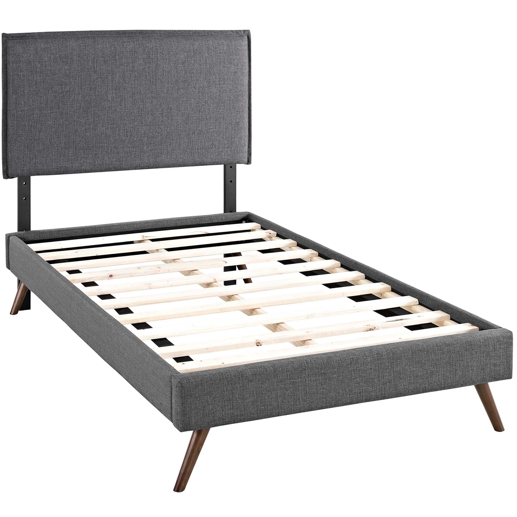 Modway Amaris Twin Platform Bed, Gray, large