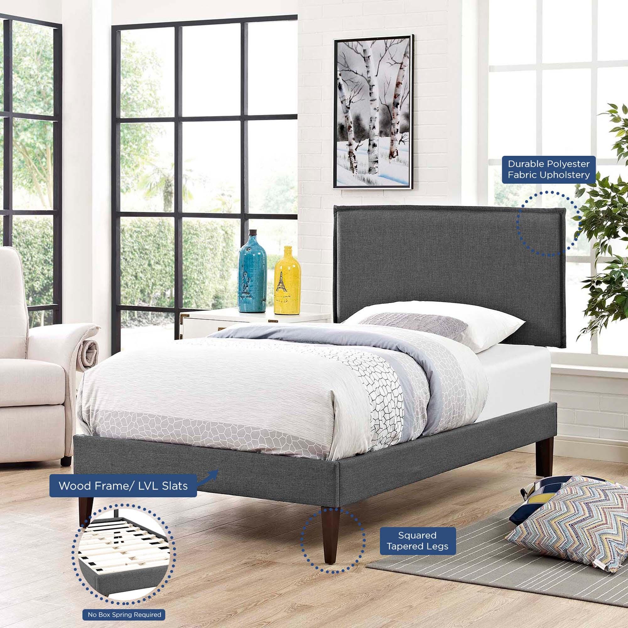 Modway Twin Platform Bed, , large