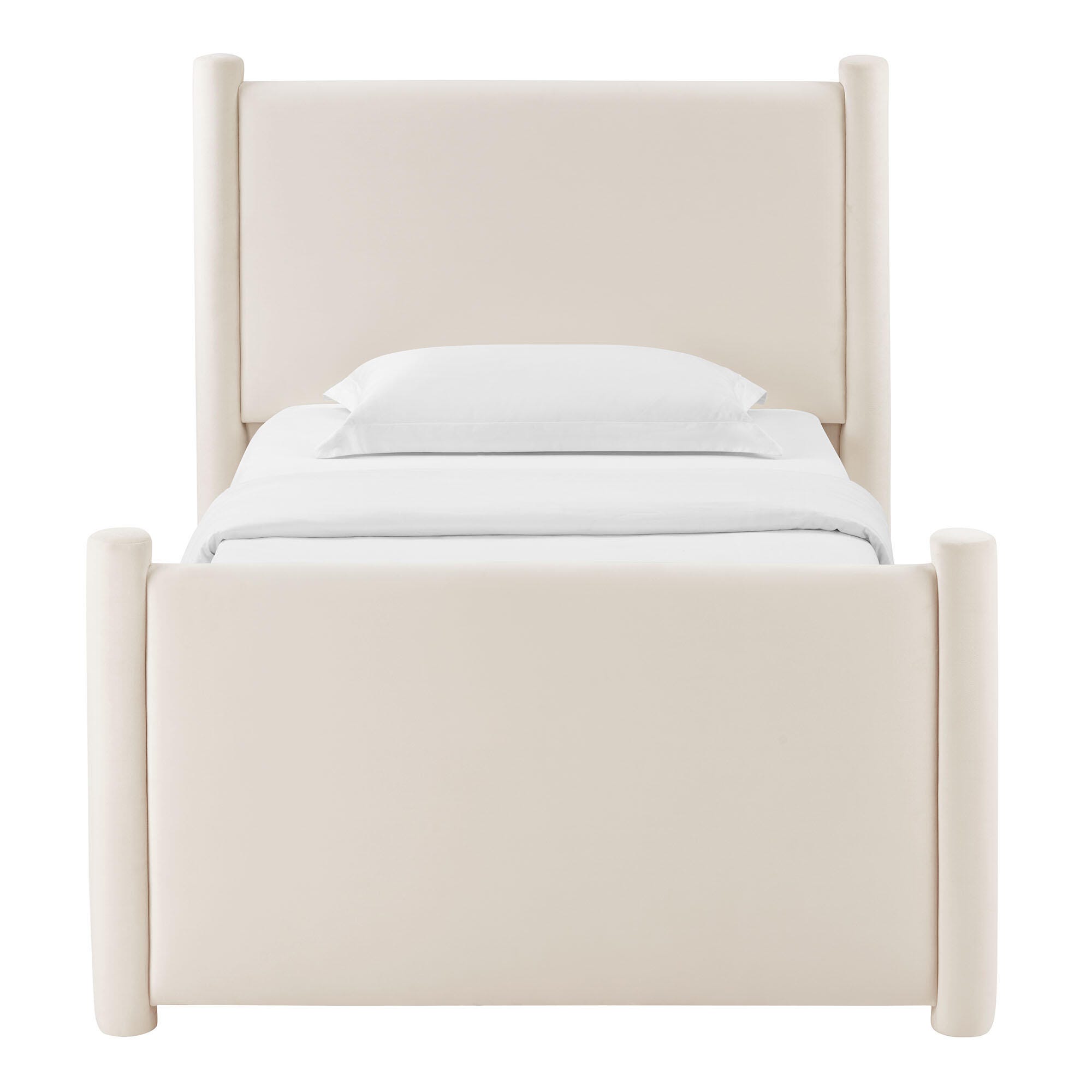 Modway Rael Twin Platform Bed, Ivory, large