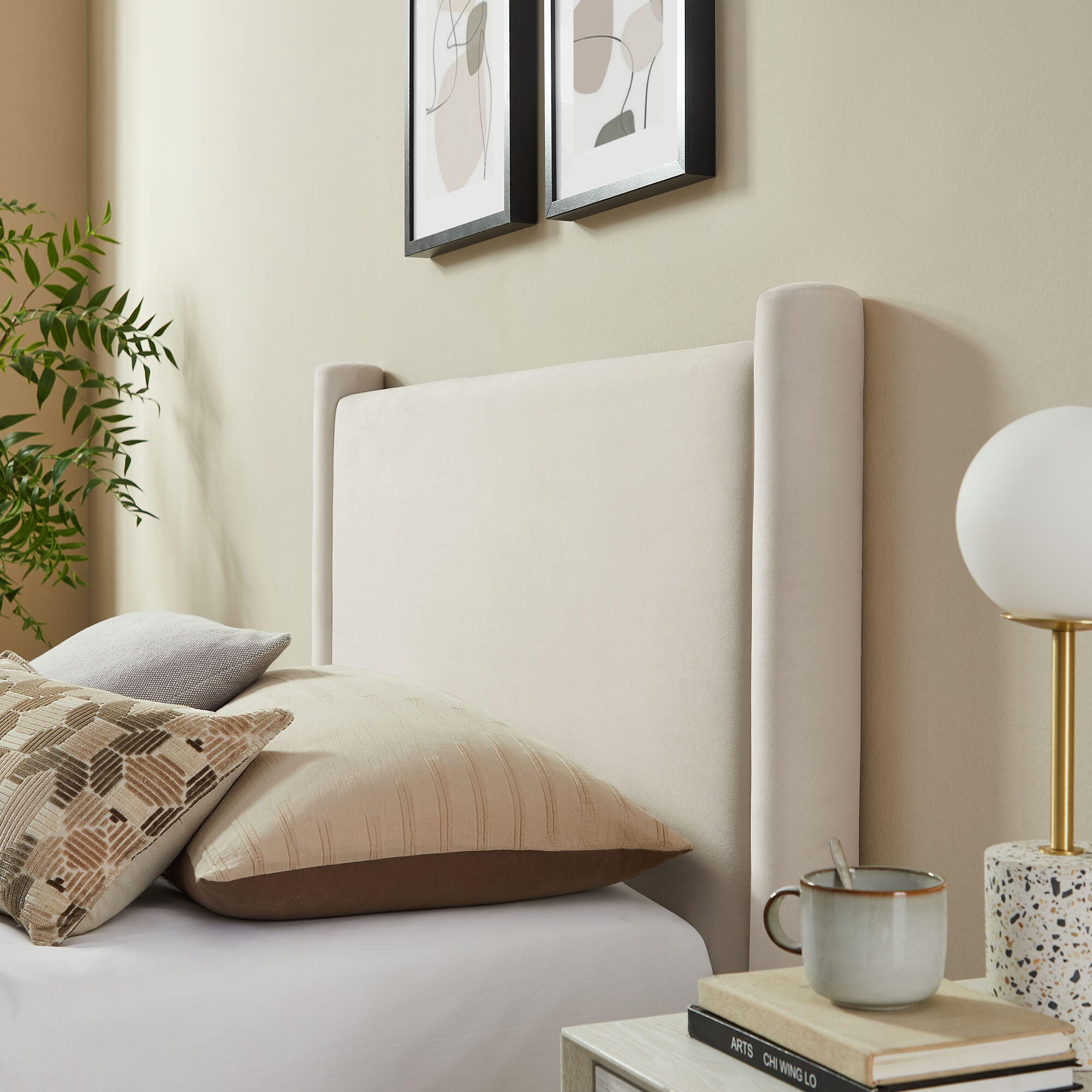 Modway Rael Twin Platform Bed, Ivory, large