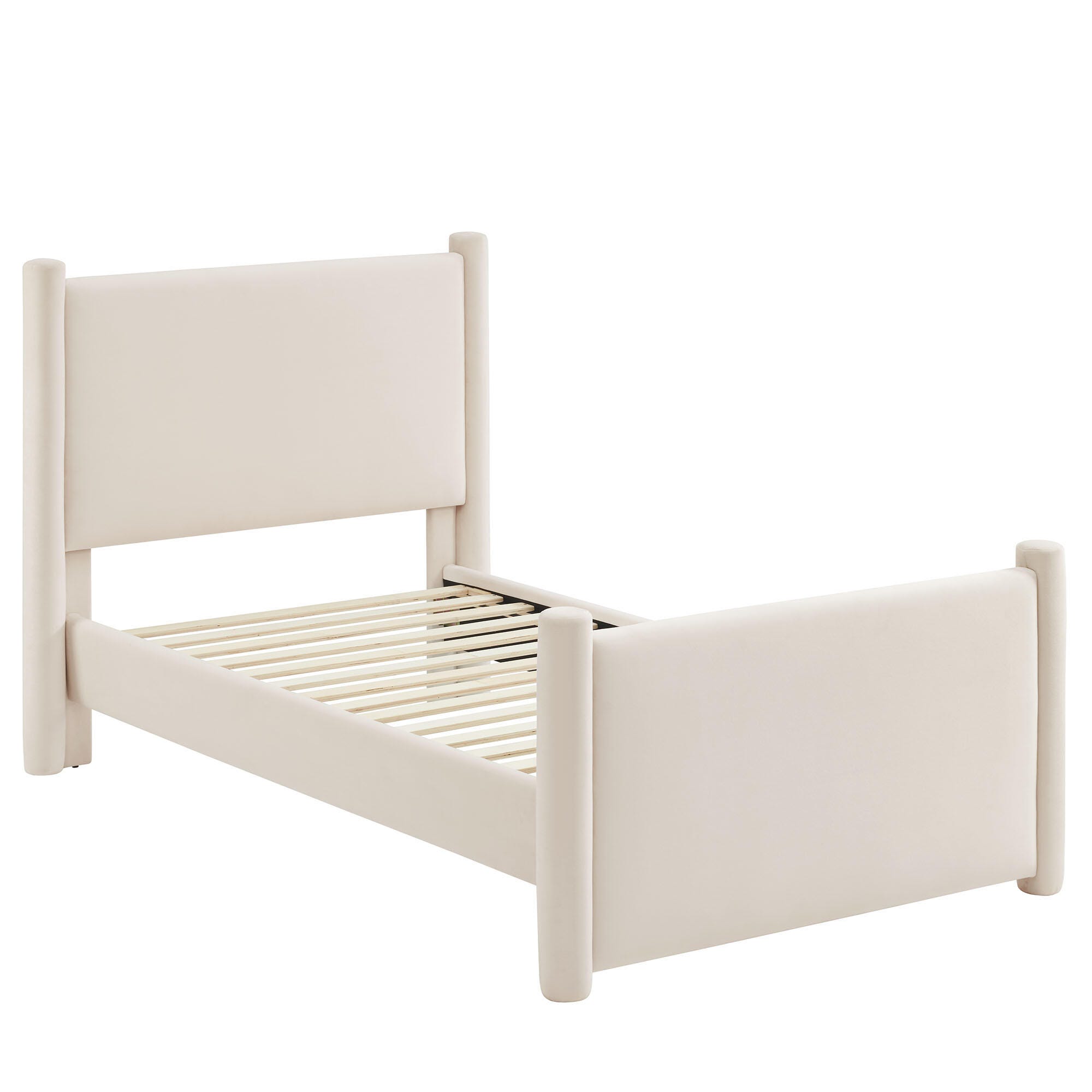 Modway Rael Twin Platform Bed, Ivory, large