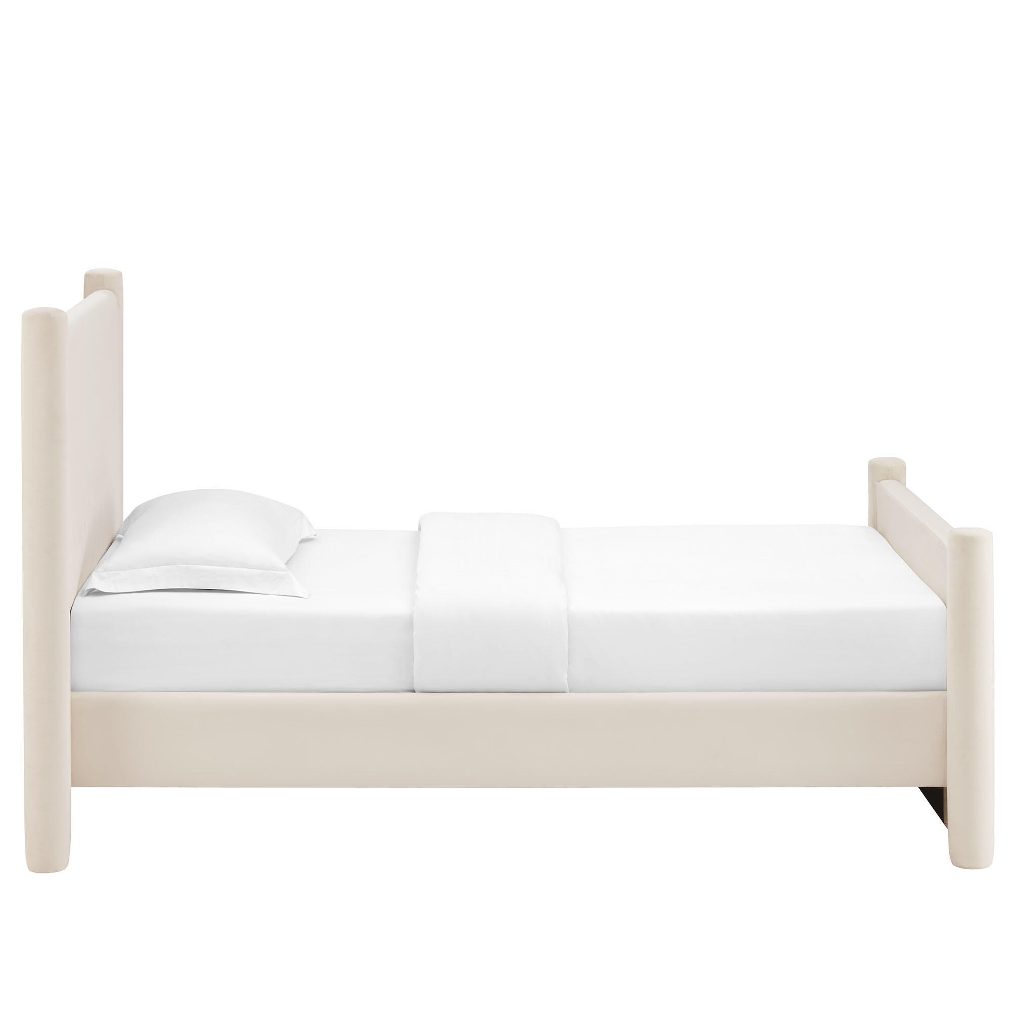Modway Rael Twin Platform Bed, Ivory, large