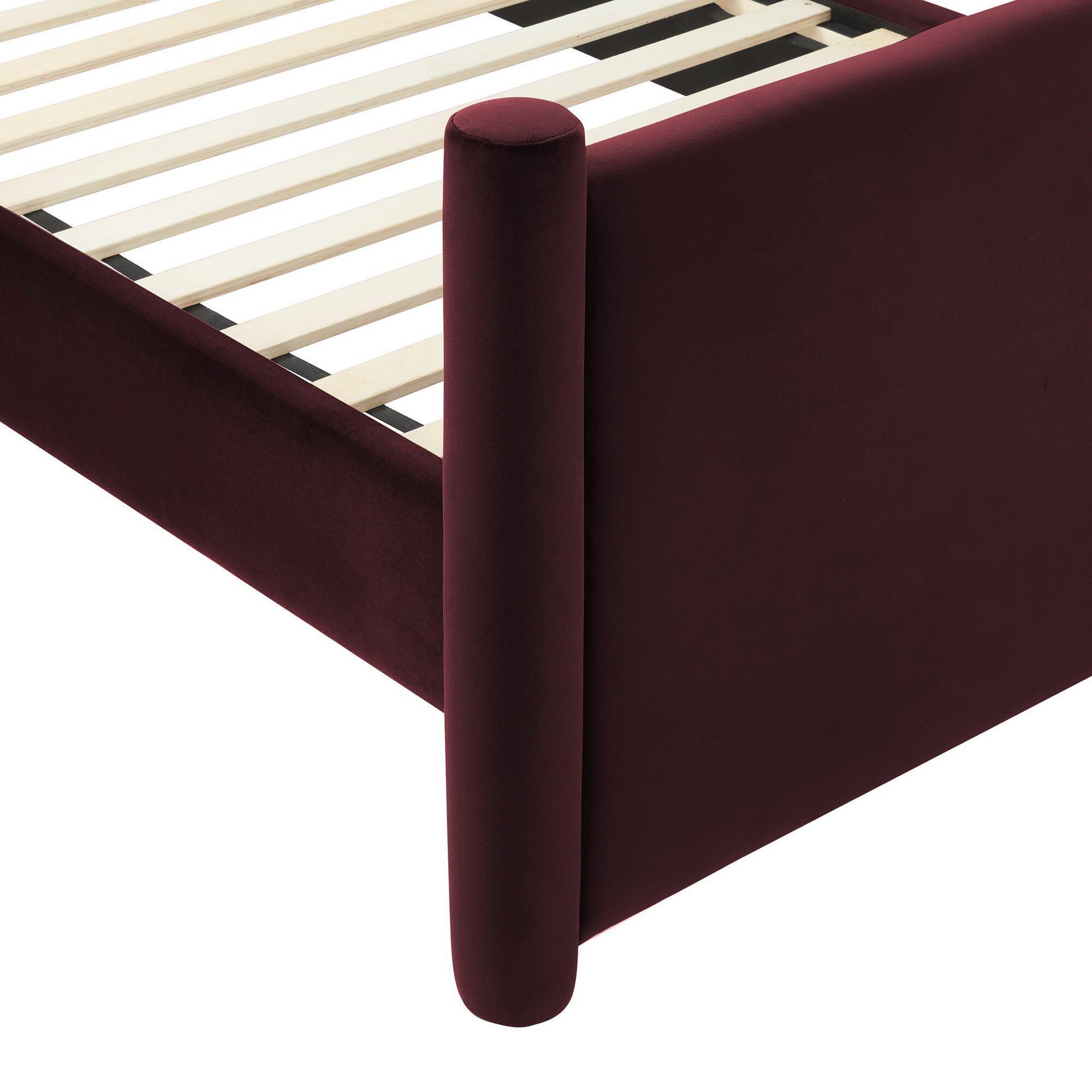 Modway Rael Twin Platform Bed, Purple, large