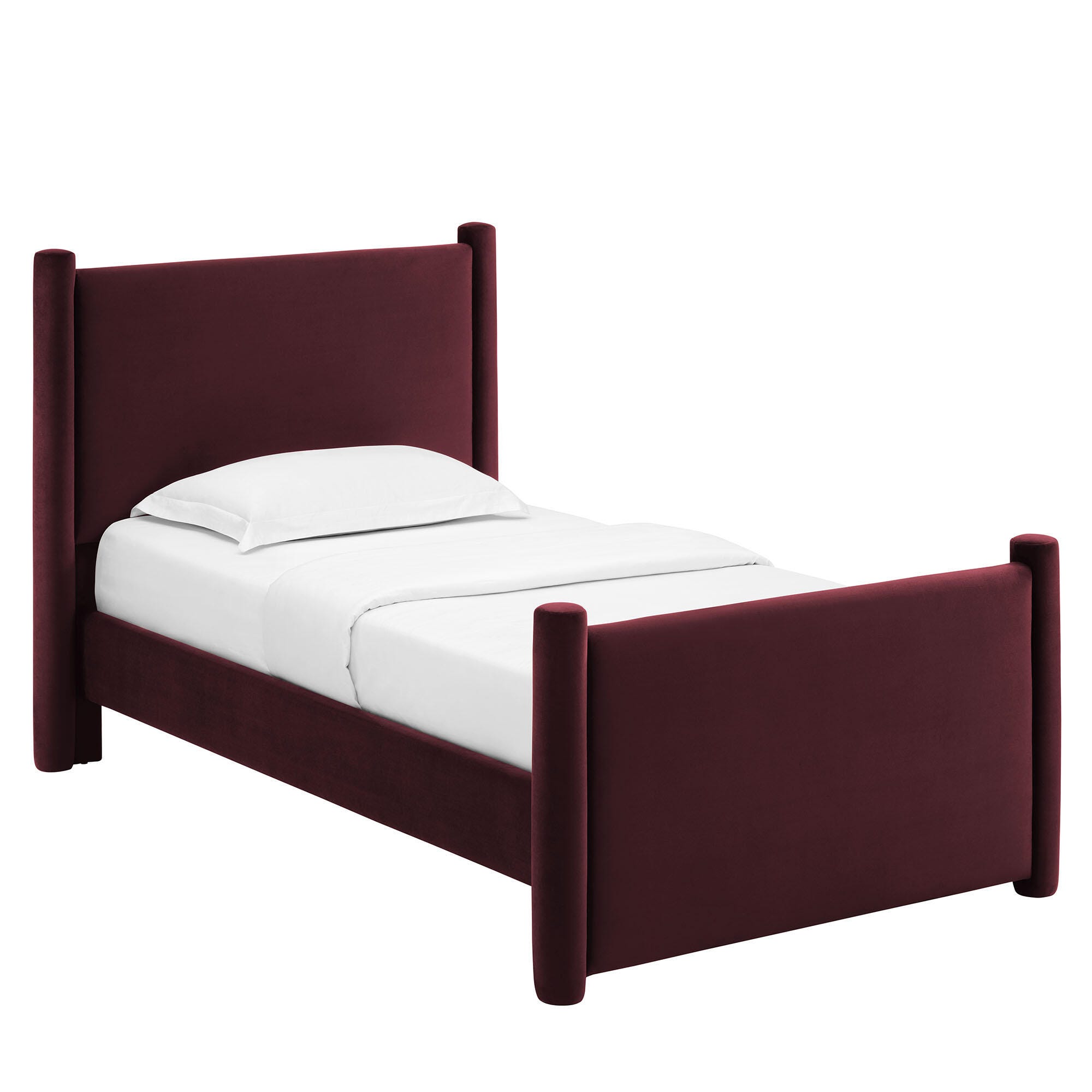 Modway Rael Twin Platform Bed, Purple, large