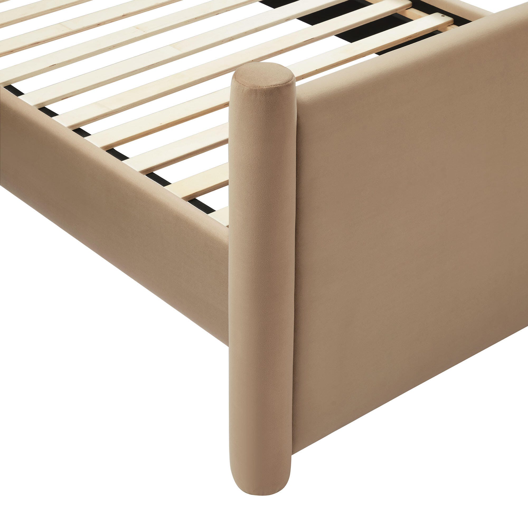 Modway Rael Twin Platform Bed, Taupe, large