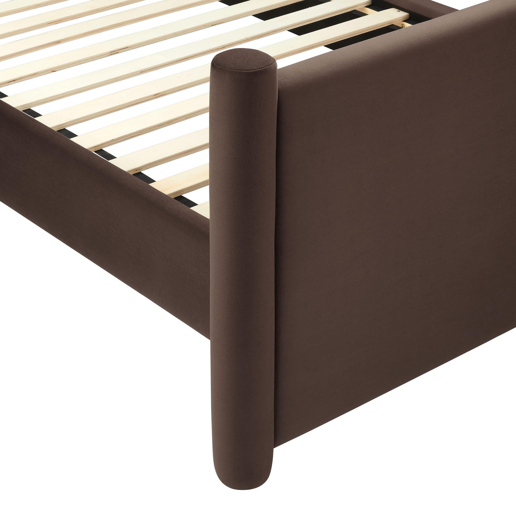 Modway Rael Twin Platform Bed, Chocolate Brown, large