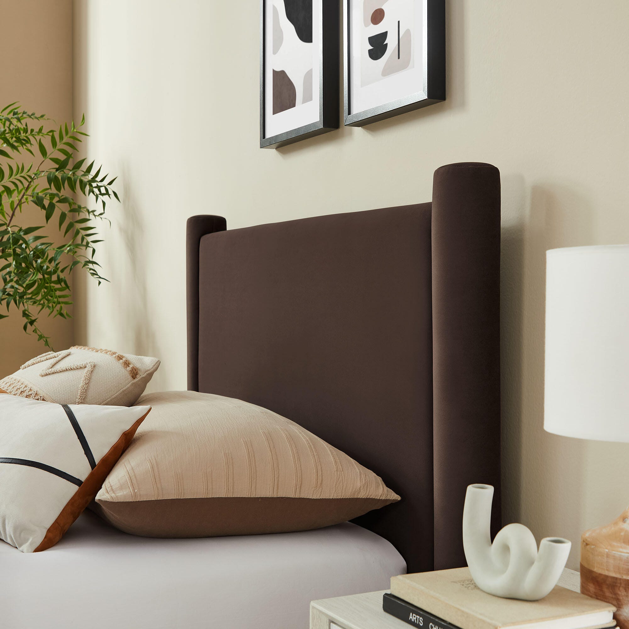 Modway Rael Twin Platform Bed, Chocolate Brown, large