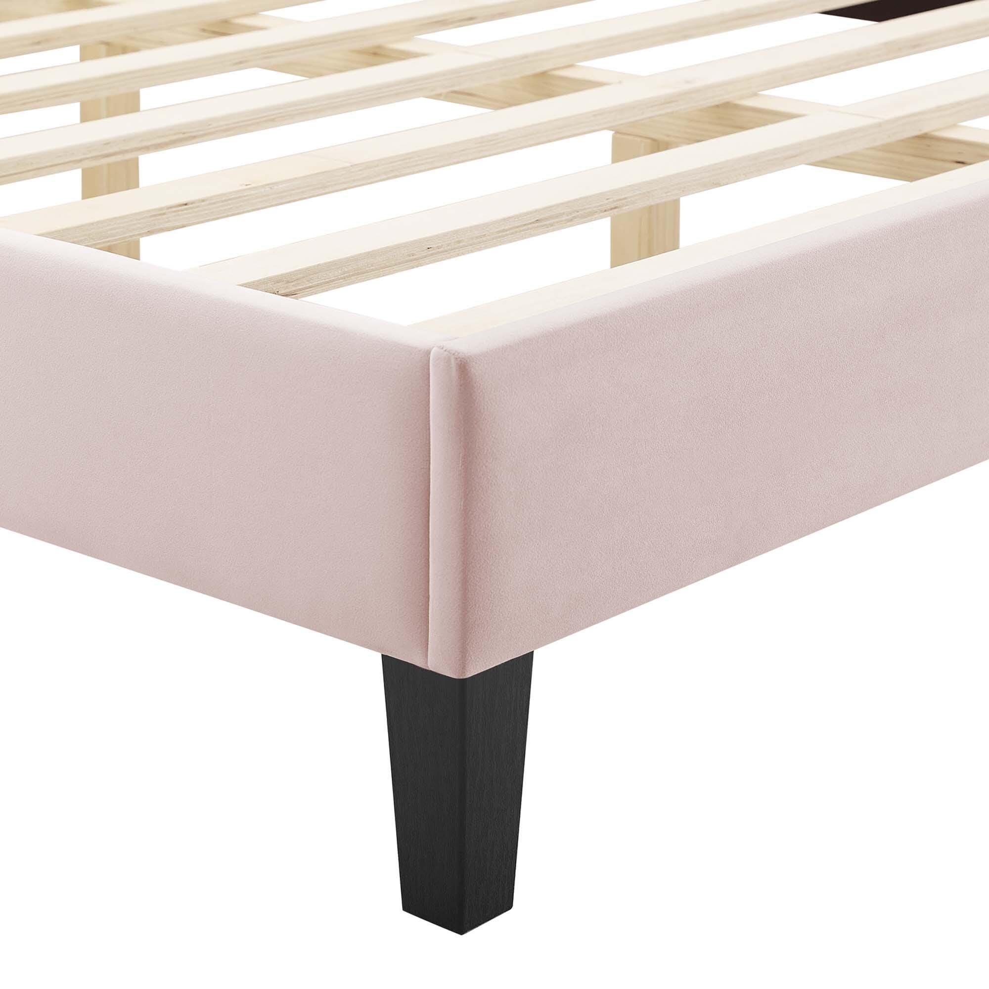 Modway Alexandria Twin Platform Bed, Pink, large