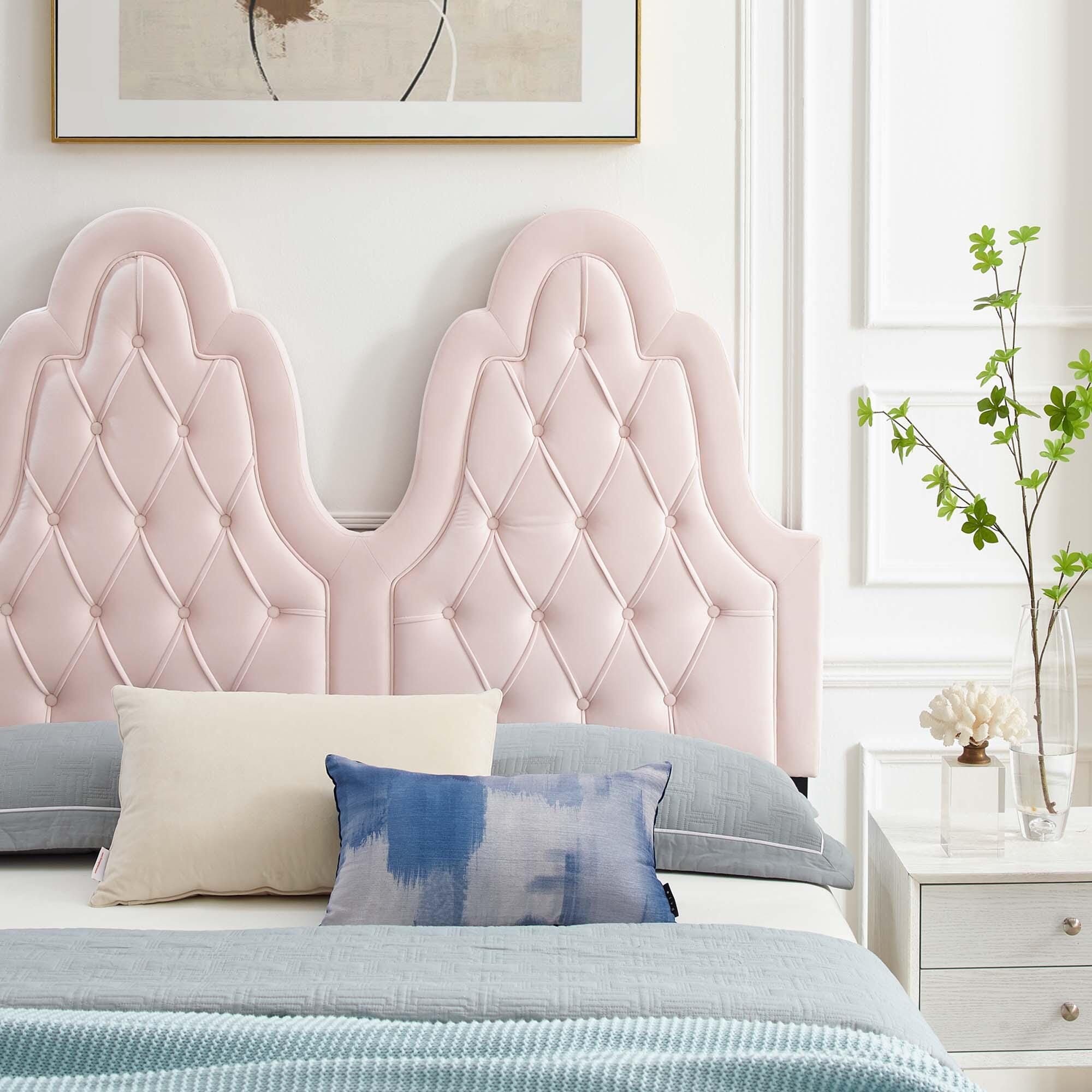 Modway Alexandria Twin Platform Bed, Pink, large