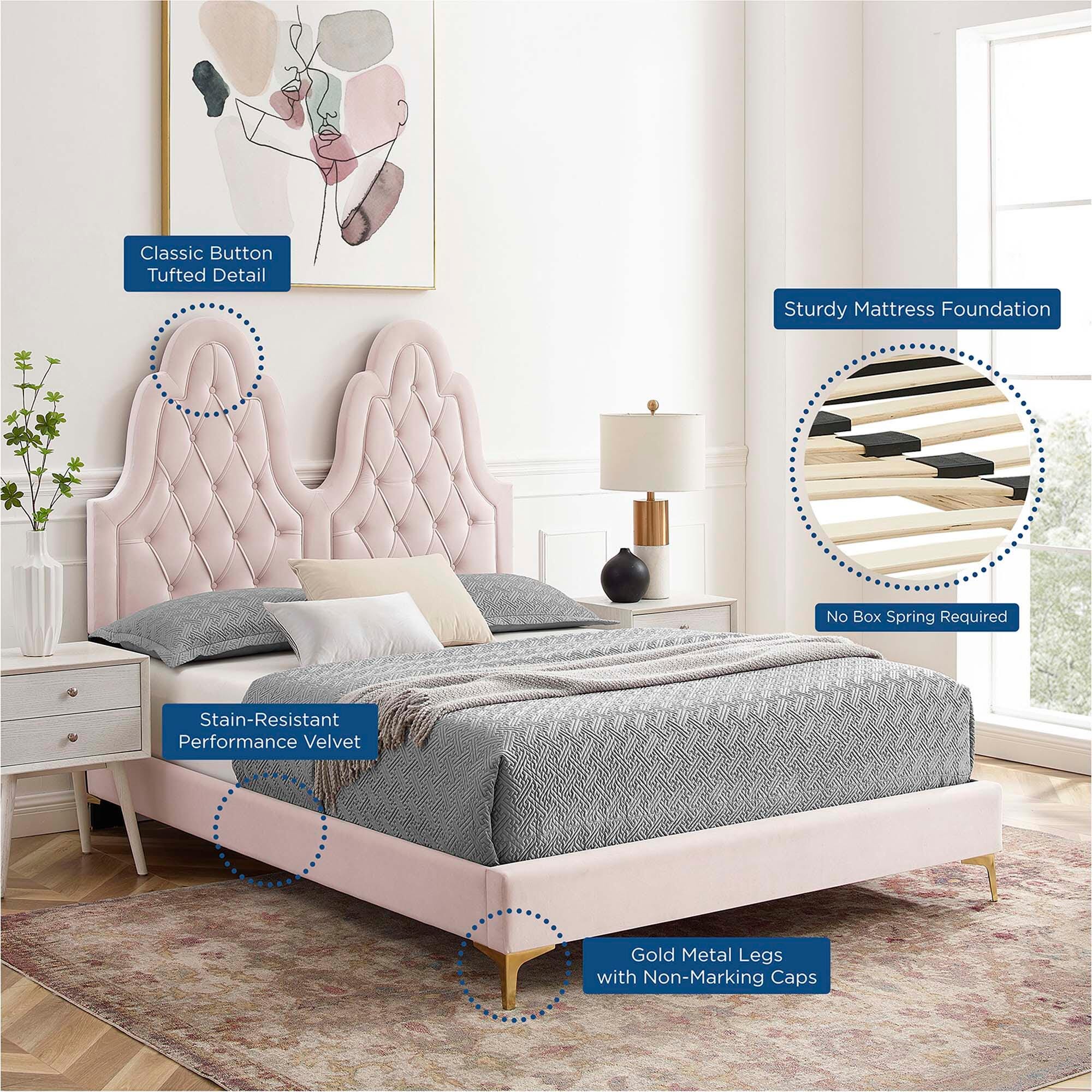 Modway Alexandria Twin Platform Bed, , large