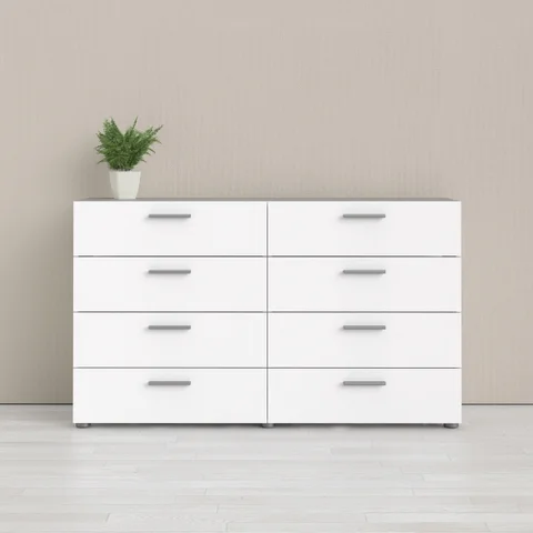 atlin designs 8 drawer double dresser in white Ausherman 8