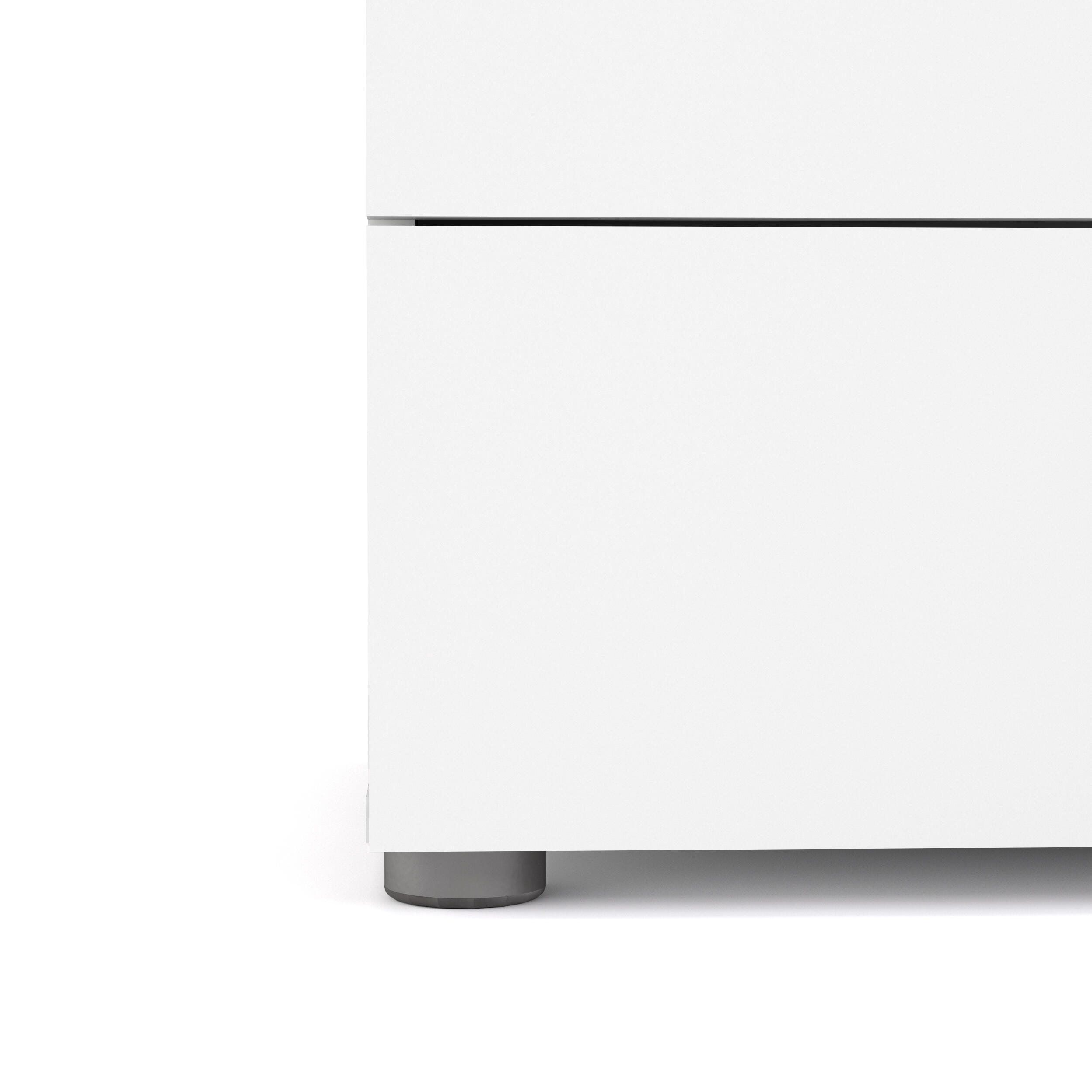 Austin  8 Drawer Double Dresser, White, large