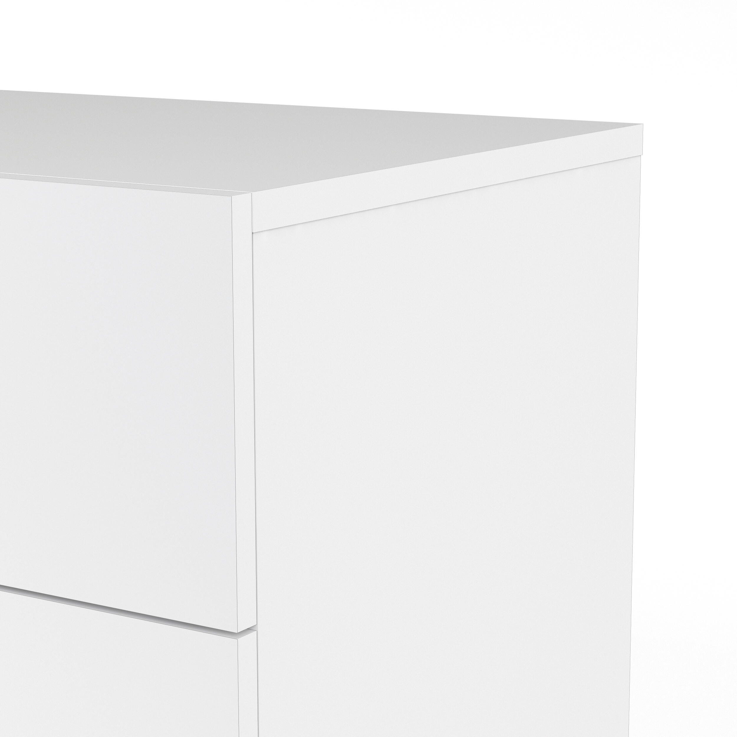 Austin  8 Drawer Double Dresser, White, large