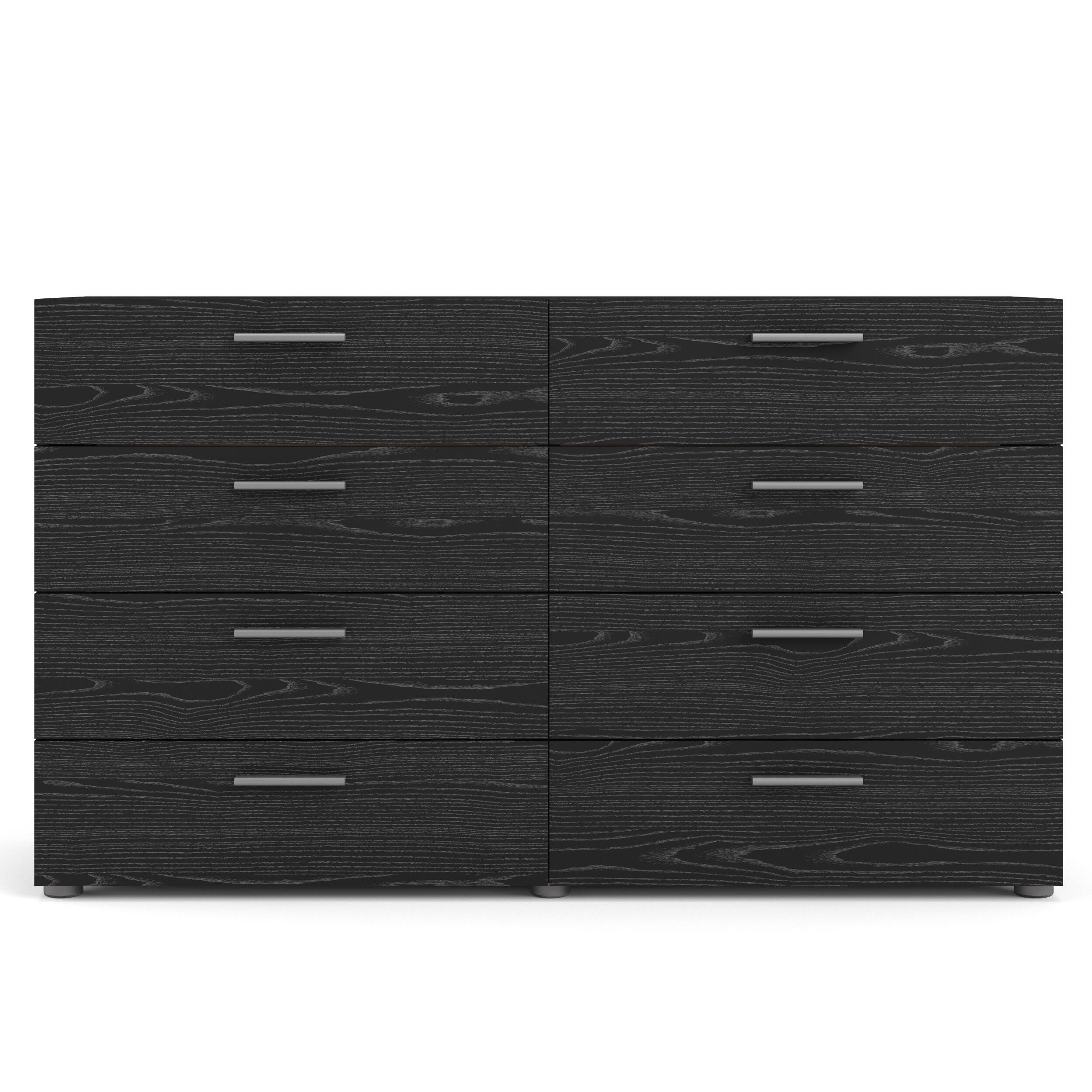 Austin  8 Drawer Double Dresser, Black, large