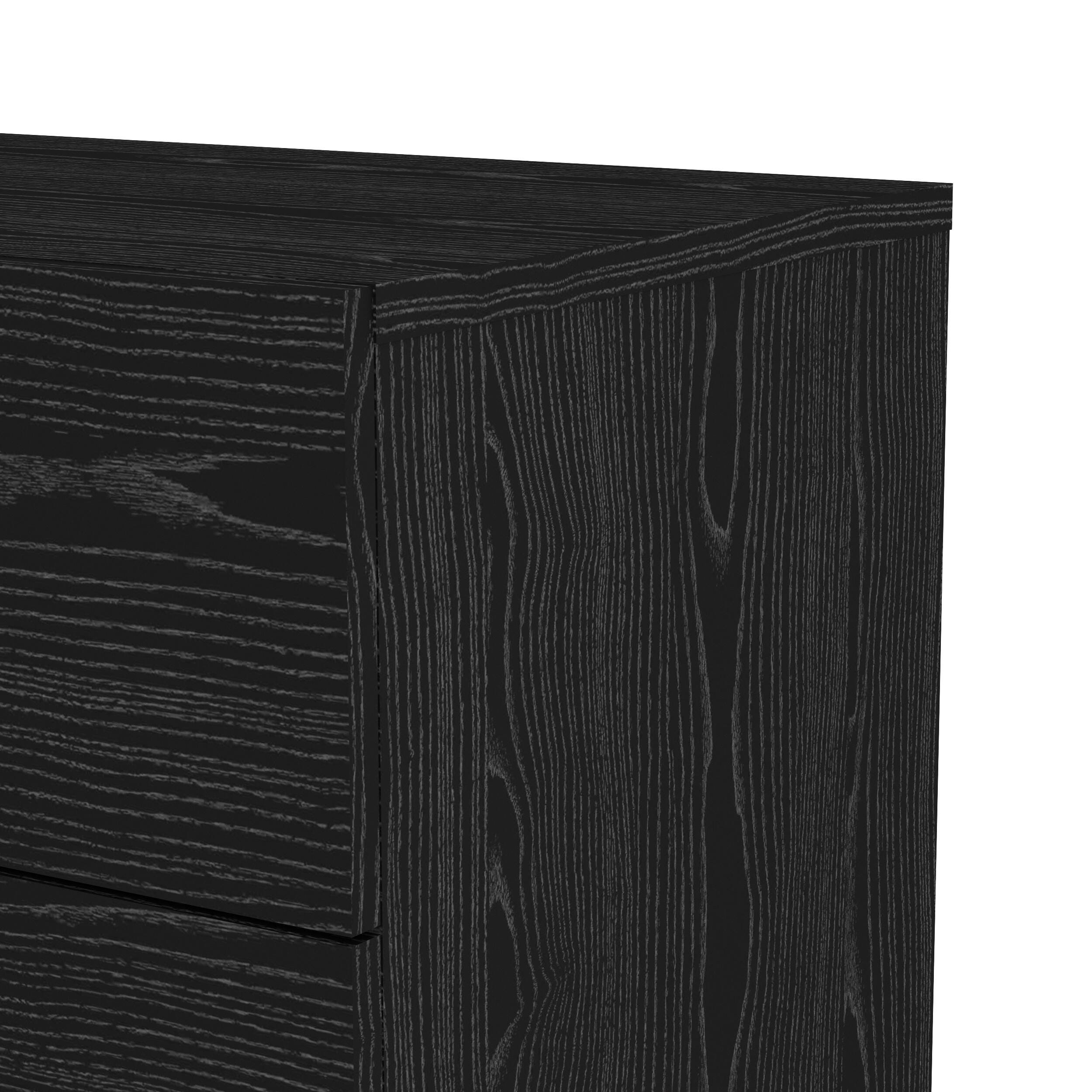 Austin  8 Drawer Double Dresser, Black, large