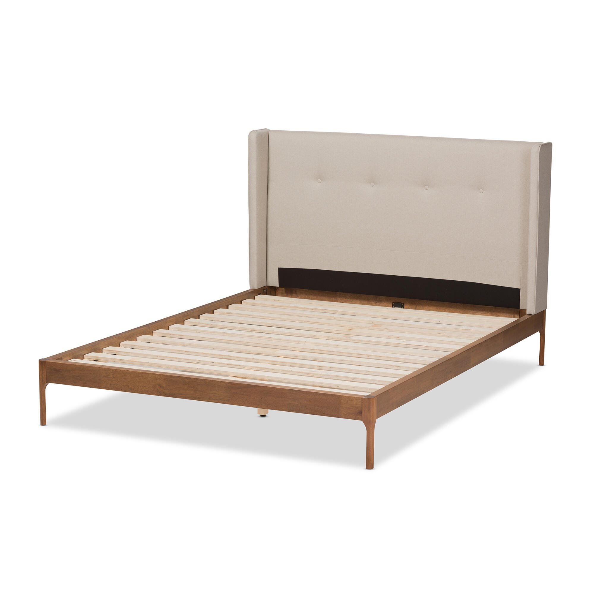 Brooklyn King Midcentury Modern Platform Bed, , large
