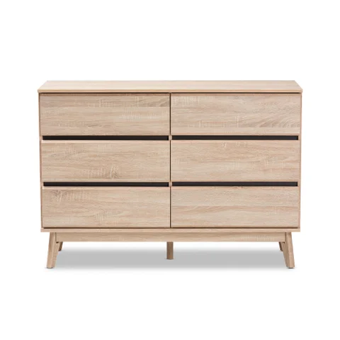 Miren Midcentury Modern 6 Drawer Dresser | Ashley Miren Midcentury Modern 6 Drawer Dresser | Ashley