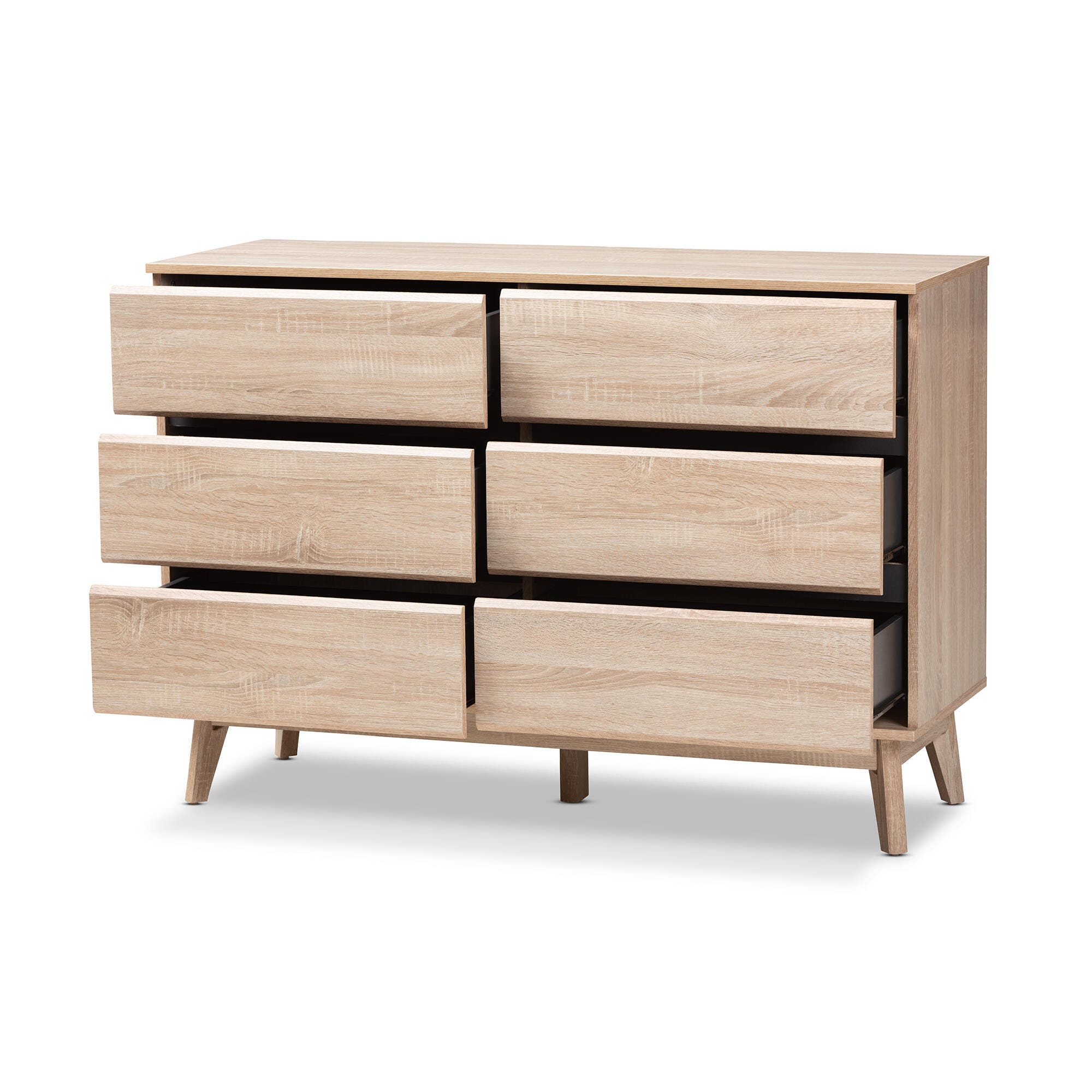 Miren Midcentury Modern 6 Drawer Dresser, , large