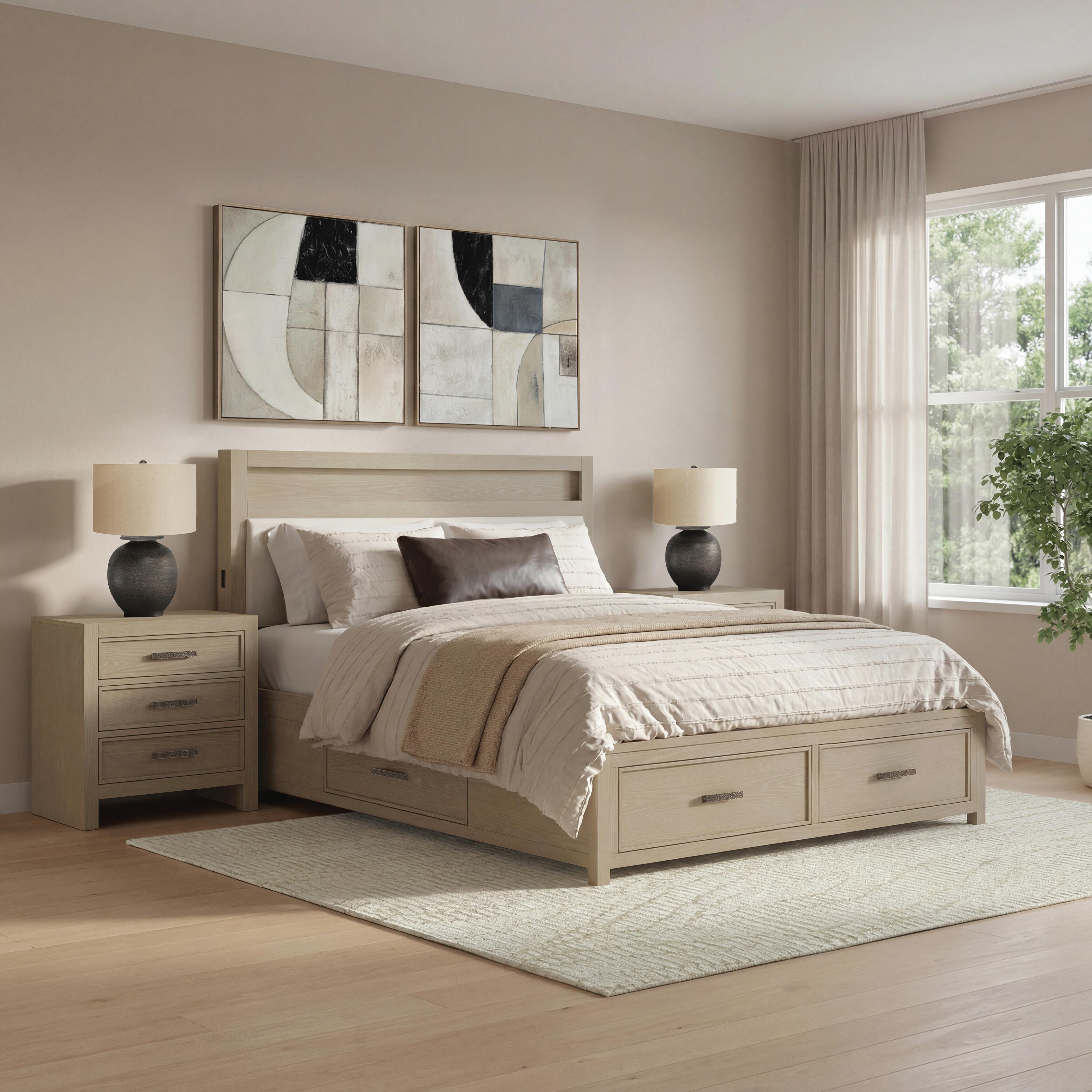 Calmoro Queen Bookcase Bed, Gray, large