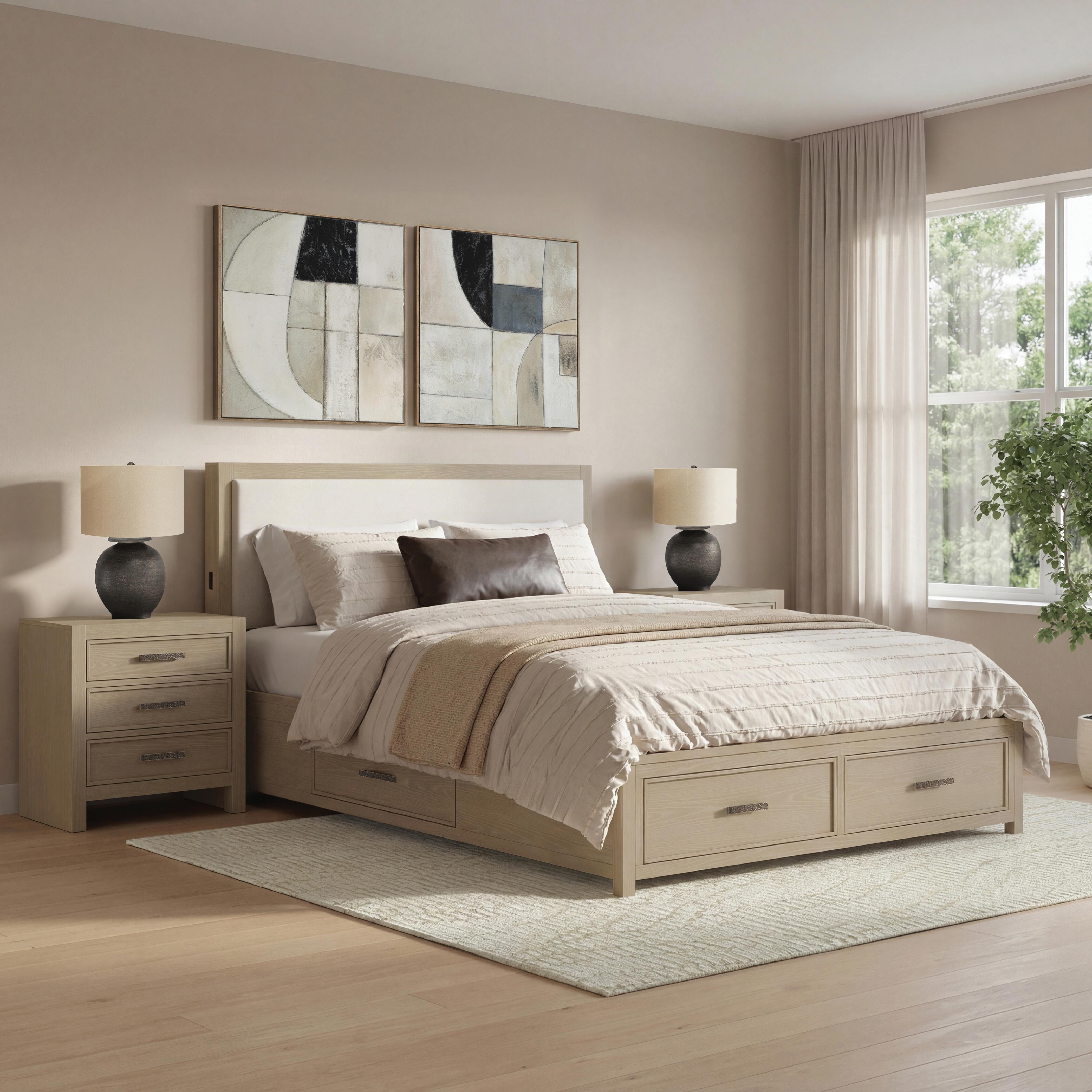Calmoro Queen Bookcase Bed, Gray, large