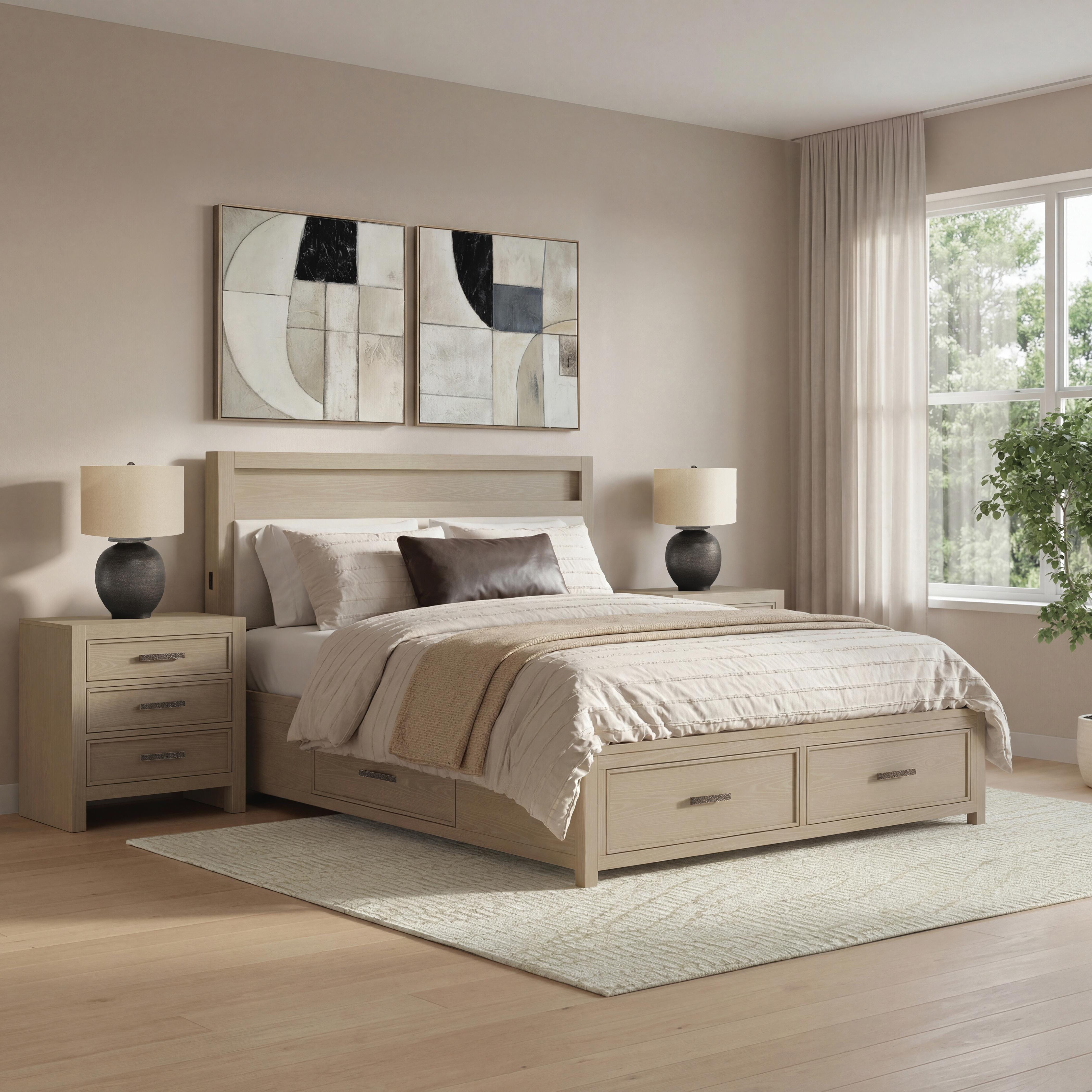 Calmoro King Bookcase Bed, Gray, large